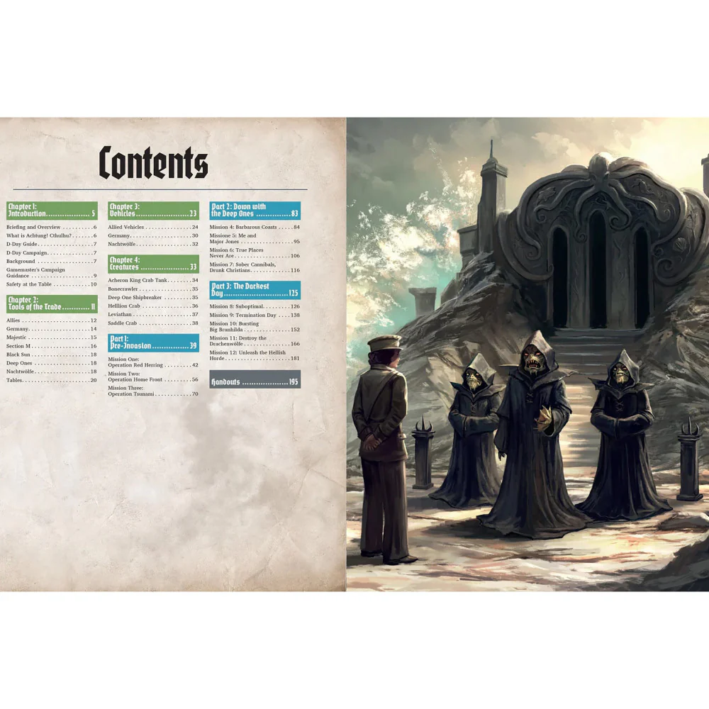 Modiphius Entertainment Achtung! Cthulhu 2d20 - D-Day: The Darkest Day RPG Adventure - Image 6