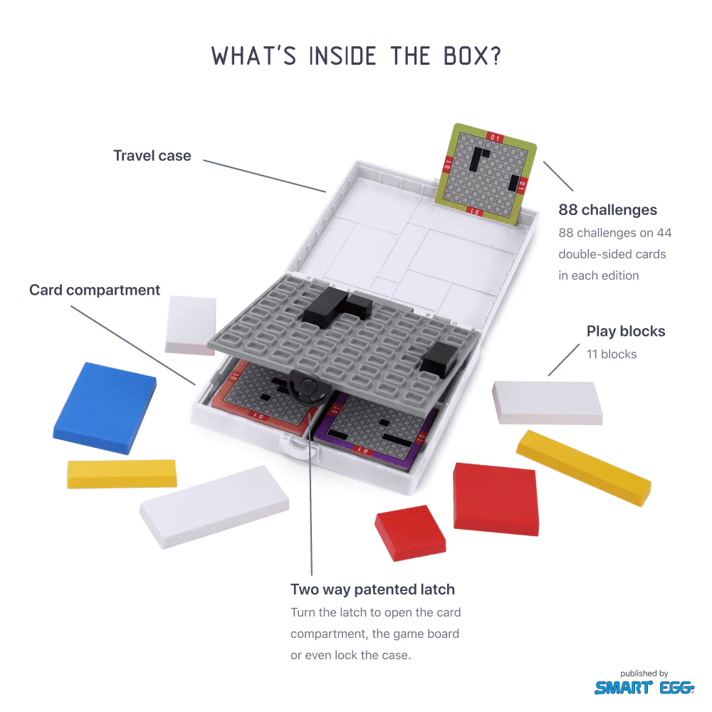 Mondrian Blocks White Edition - Travel-Friendly Puzzle Game - Image 2
