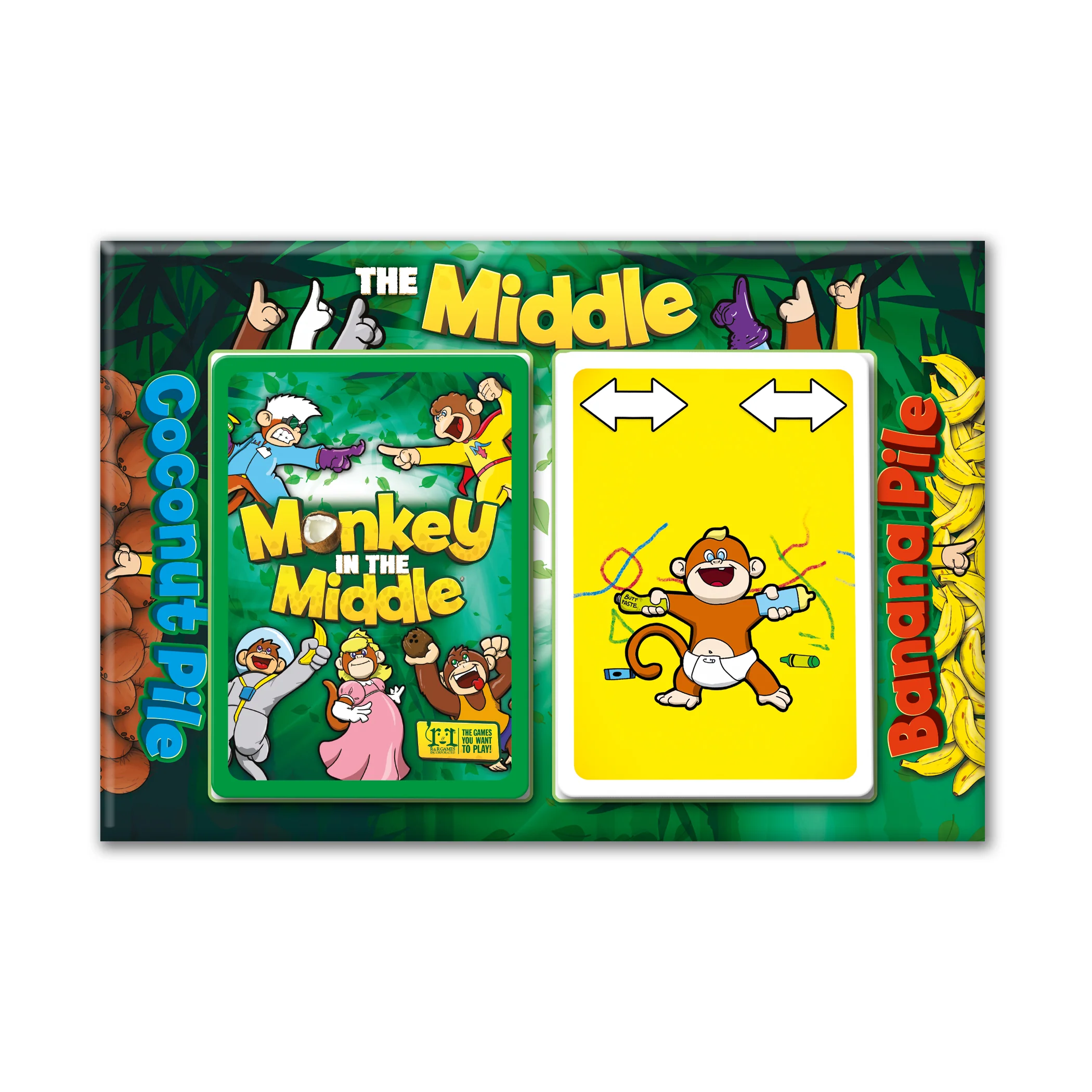Monkey in the Middle Jungle Card Game - Image 4