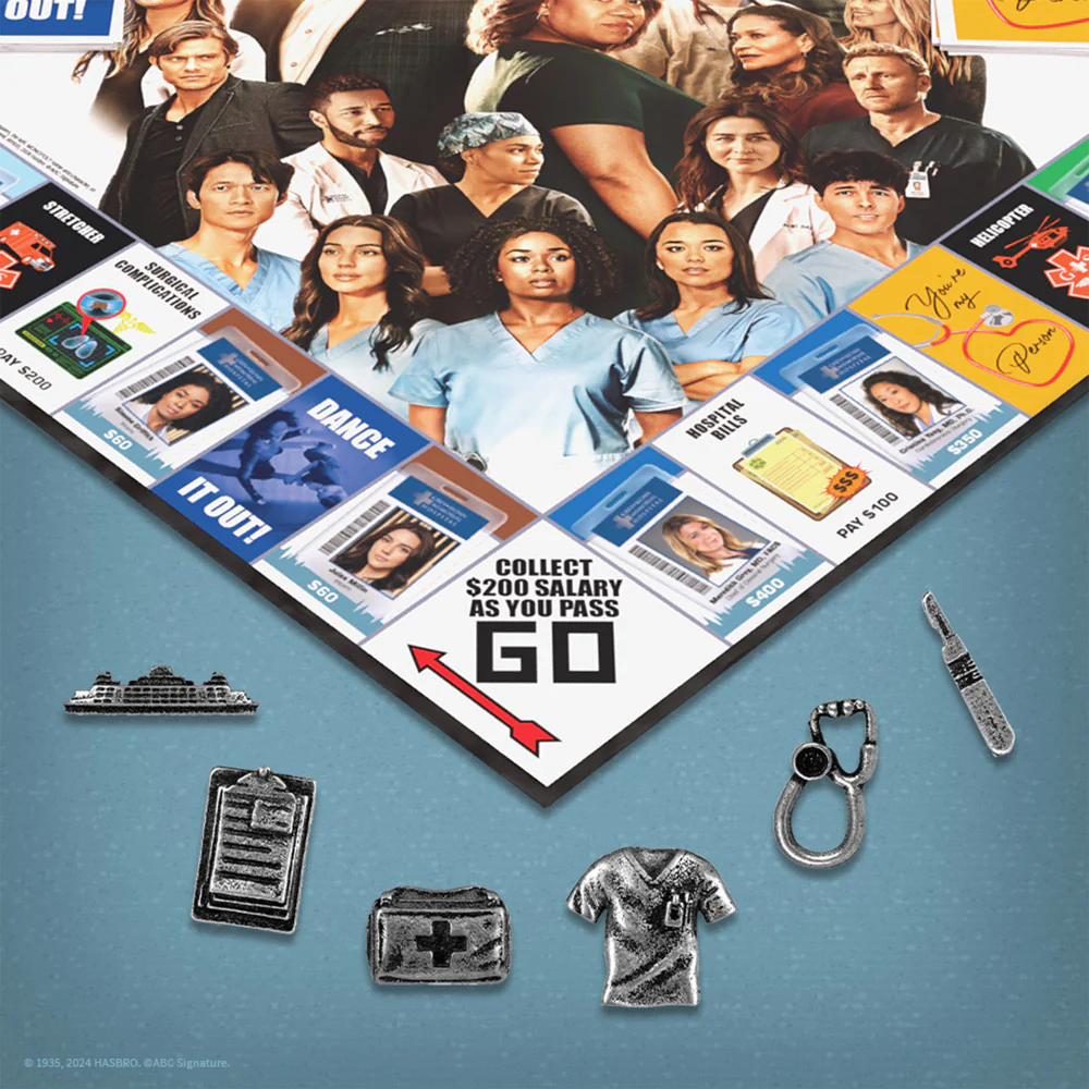 MONOPOLY: Grey's Anatomy Edition - Medical Drama Board Game for Ages 8+ - Image 4
