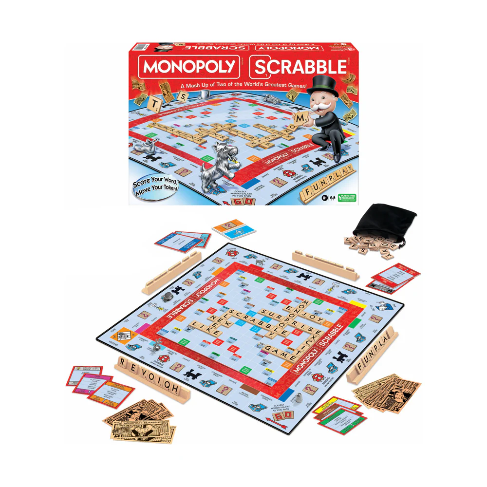 Monopoly Scrabble Hybrid Board Game by Winning Moves - Image 2