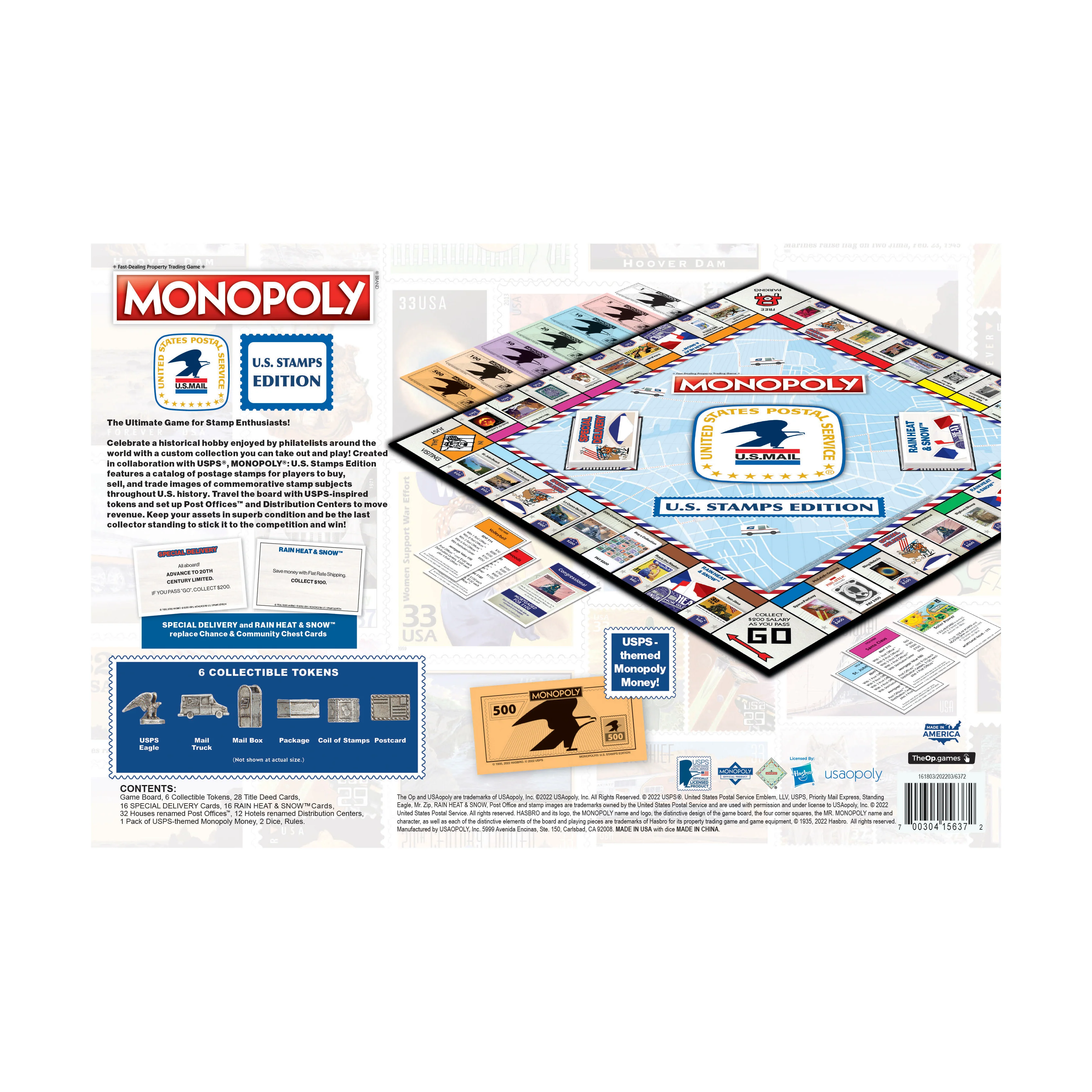 Monopoly U.S. Stamps Edition Collectible Board Game - Image 3