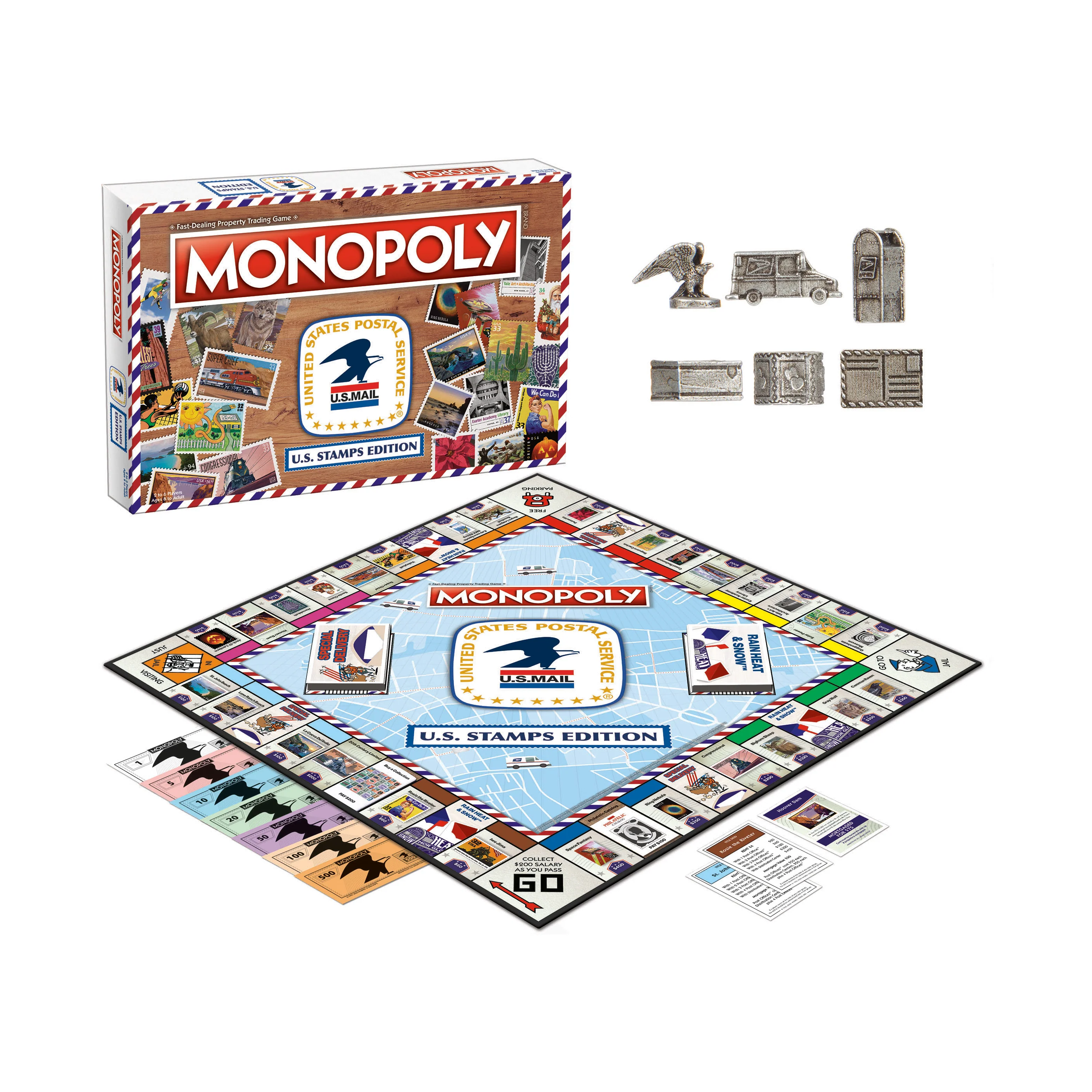 Monopoly U.S. Stamps Edition Collectible Board Game - Image 4