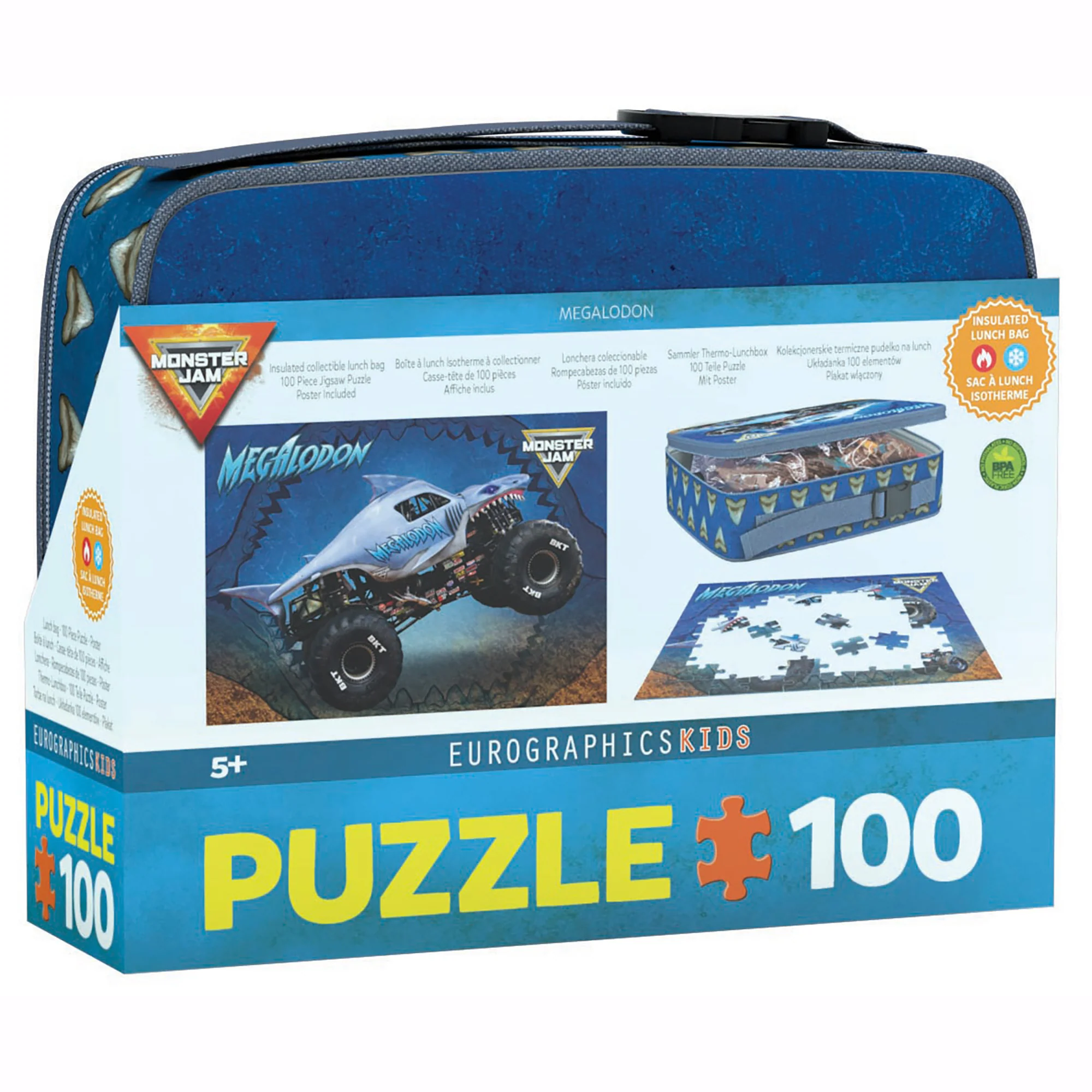 Monster Jam Megalodon 100pc Jigsaw Puzzle & Lunch Box Set - Image 2