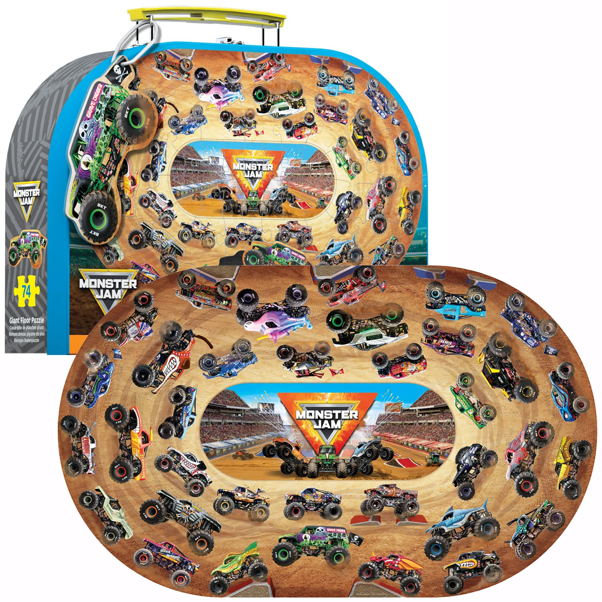 Monster Jam Giant Floor Puzzle - 74 Pieces For Kids Ages 4+ - Image 5