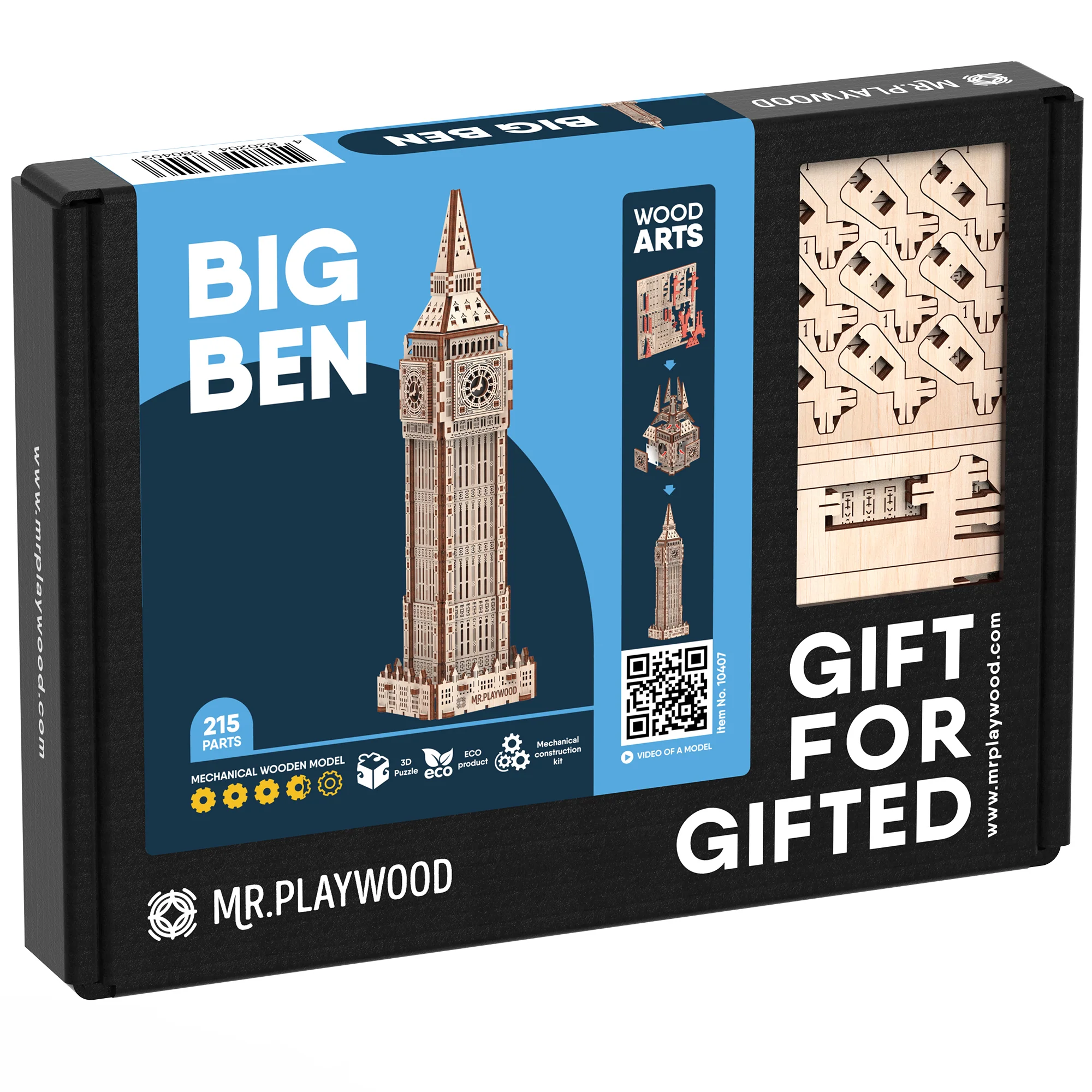 Mr.PLAYWOOD Big Ben 3D Wooden STEM Puzzle - Image 2