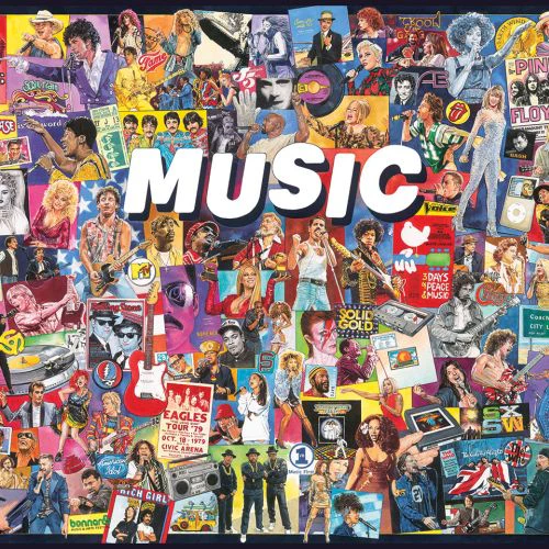 White Mountain Iconic Music Legends Jigsaw Puzzle - 1000 pc