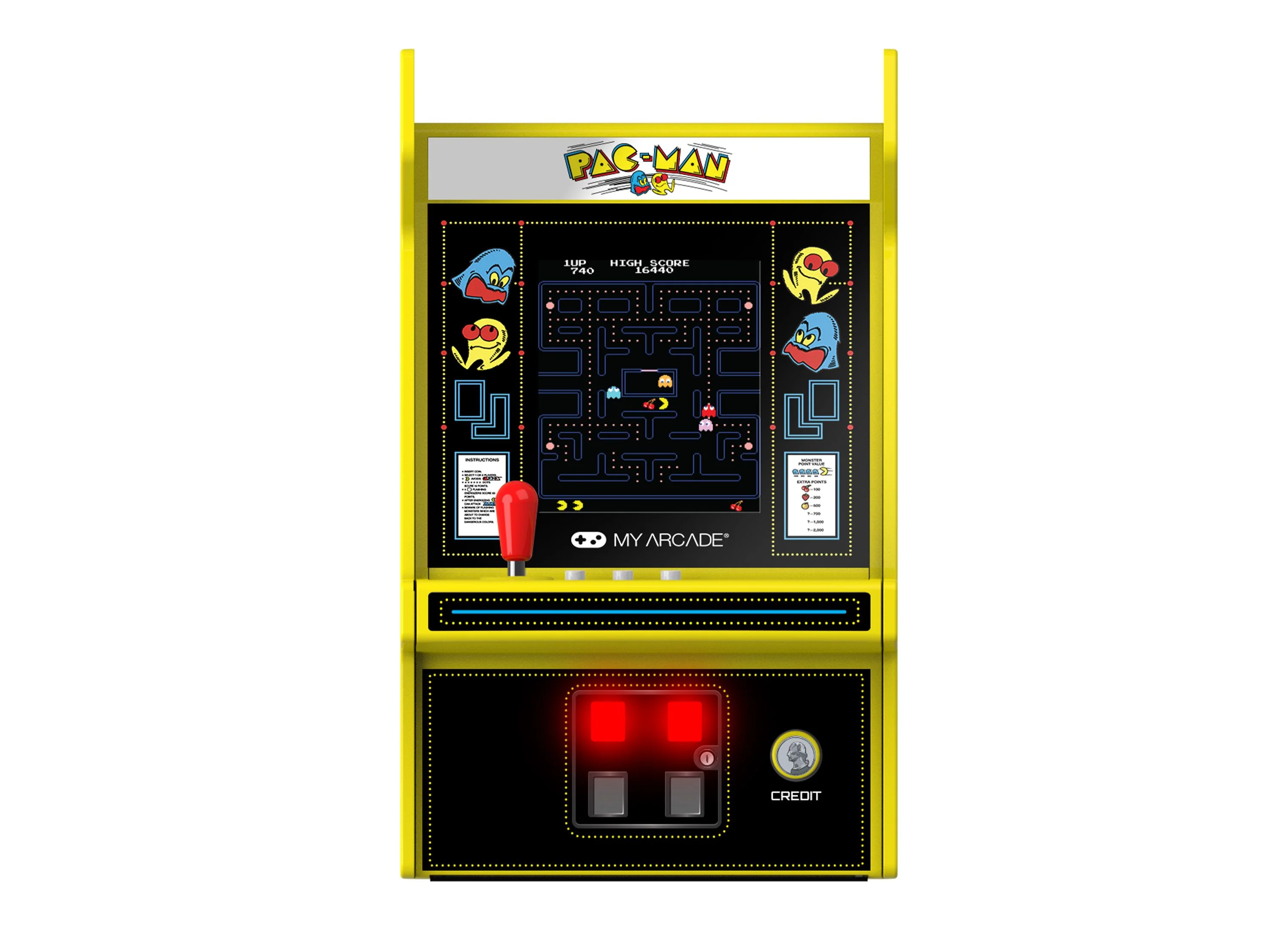 My Arcade Micro Player Pro 6.75-Inch Pac-Man Portable Retro Arcade Game - Image 2