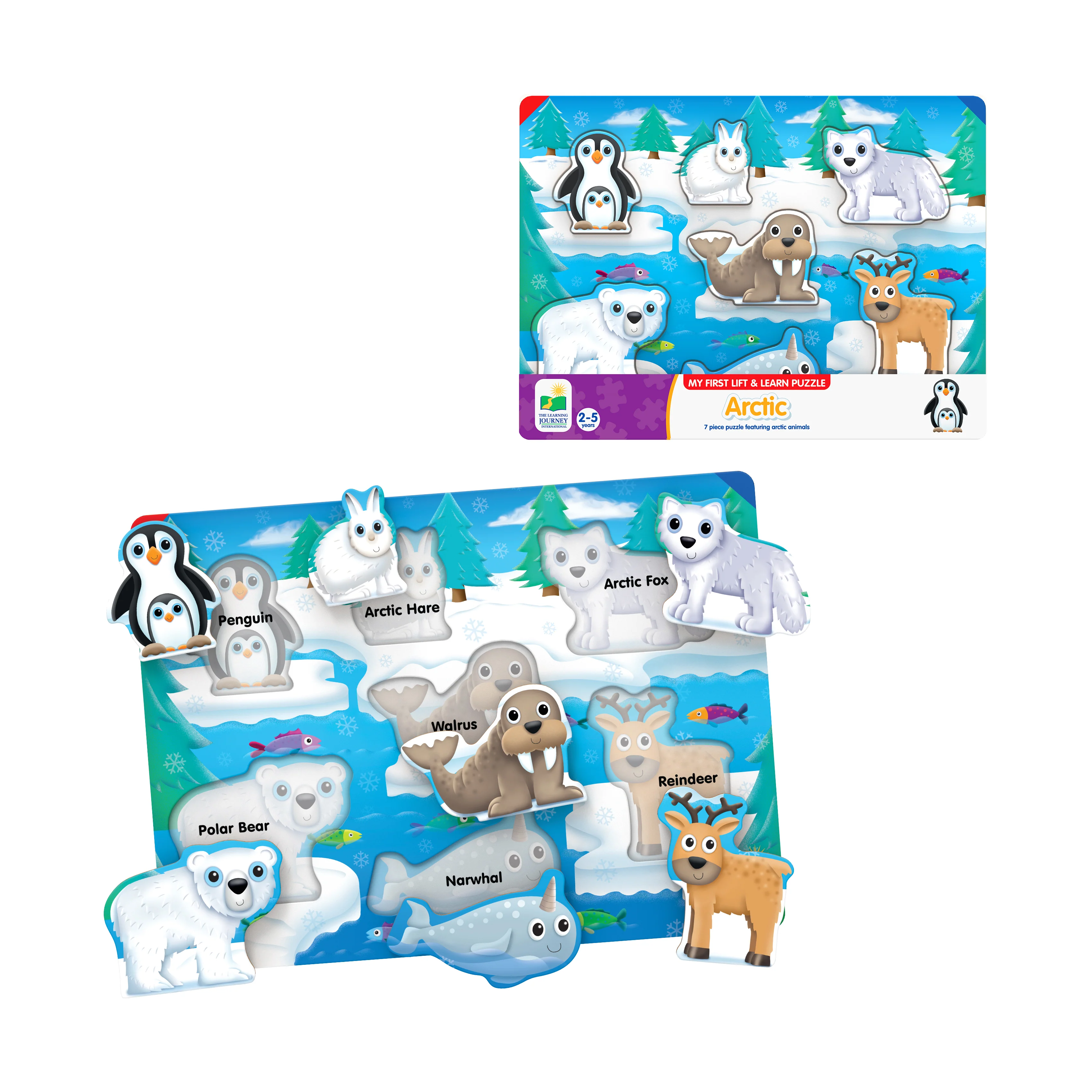 My First Lift & Learn Arctic Puzzle - 7 pc - Image 3