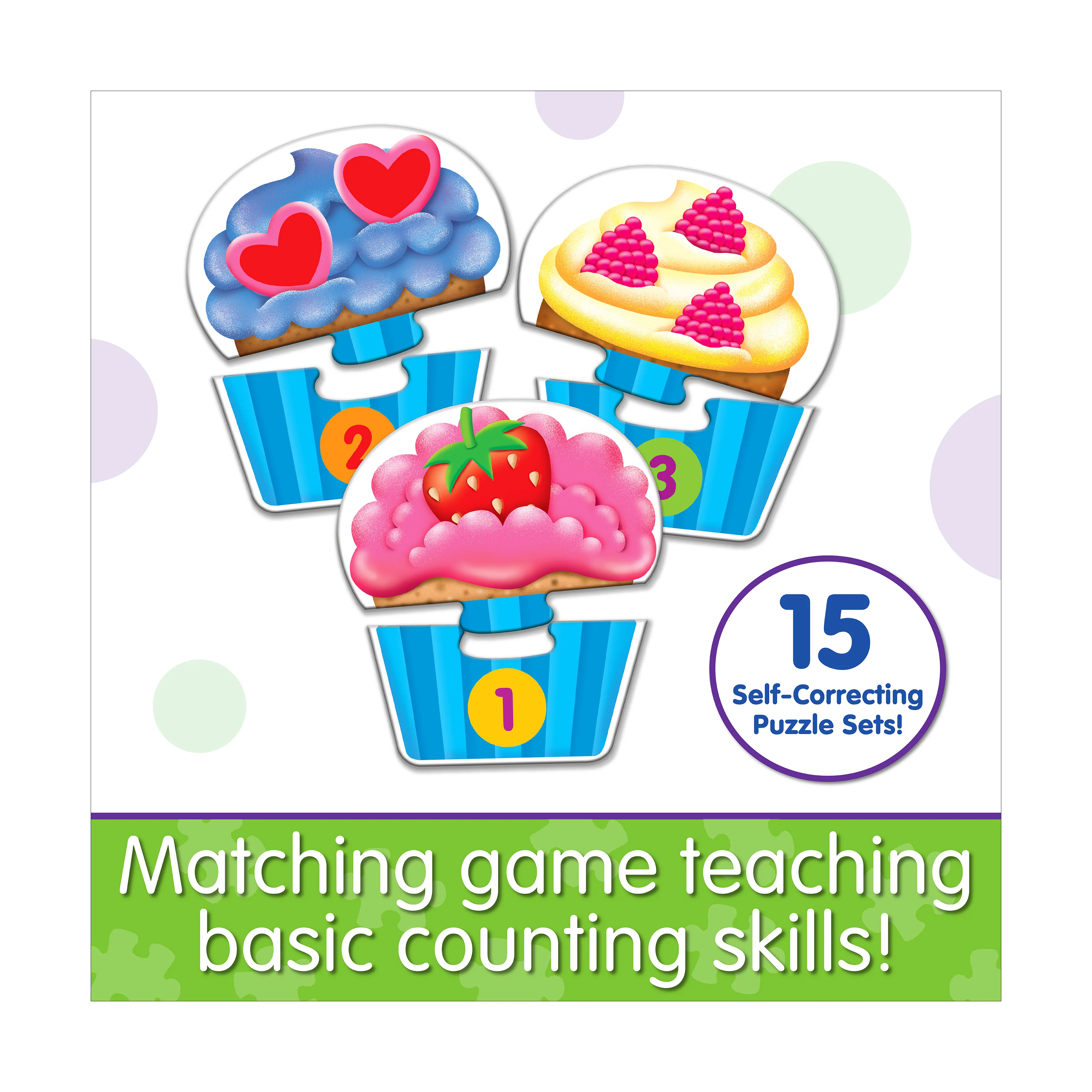 My First Match It! Counting Cupcakes - Early Math Learning Puzzle - Image 4