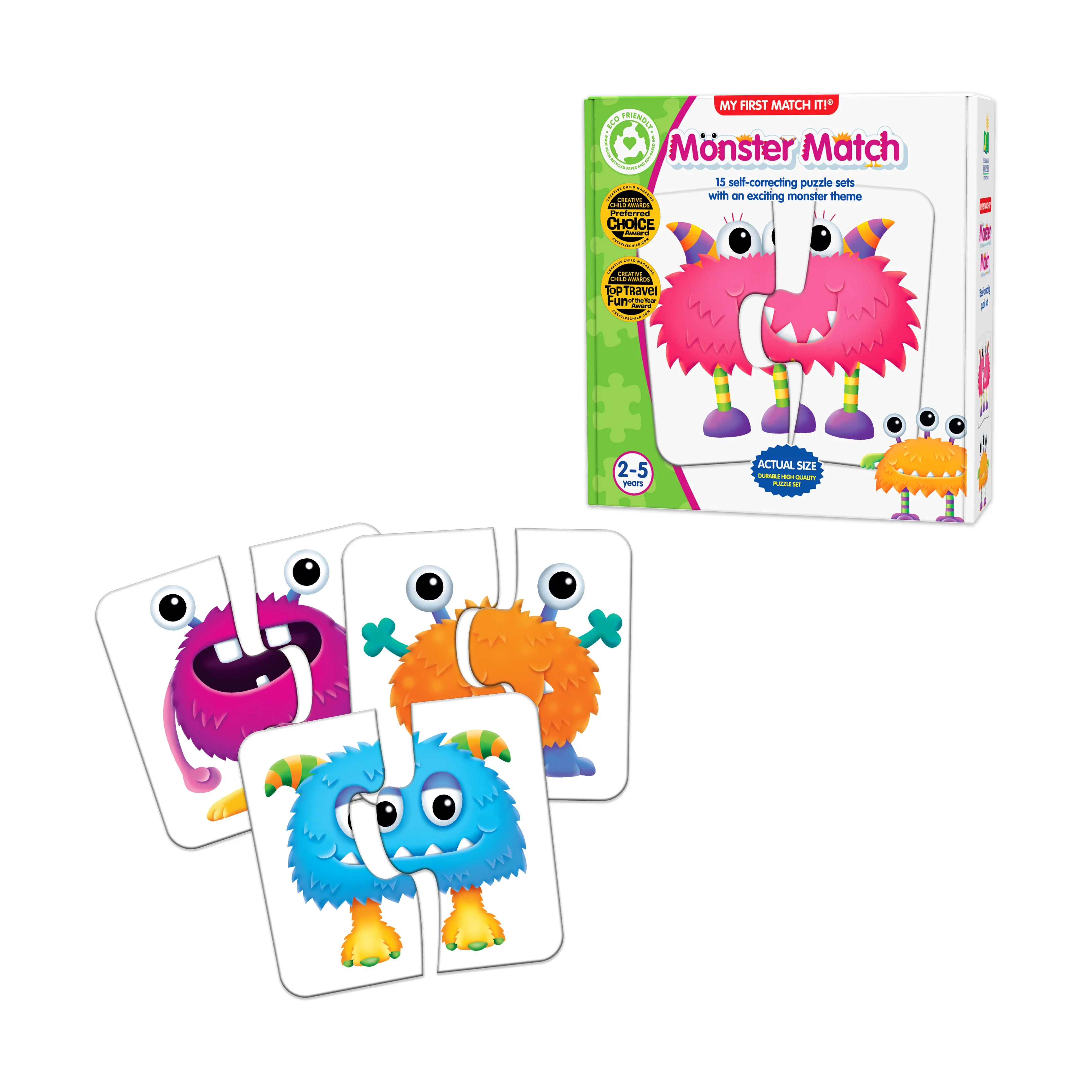My First Match It! - Monster Match - Colorful Puzzle Game - Image 3