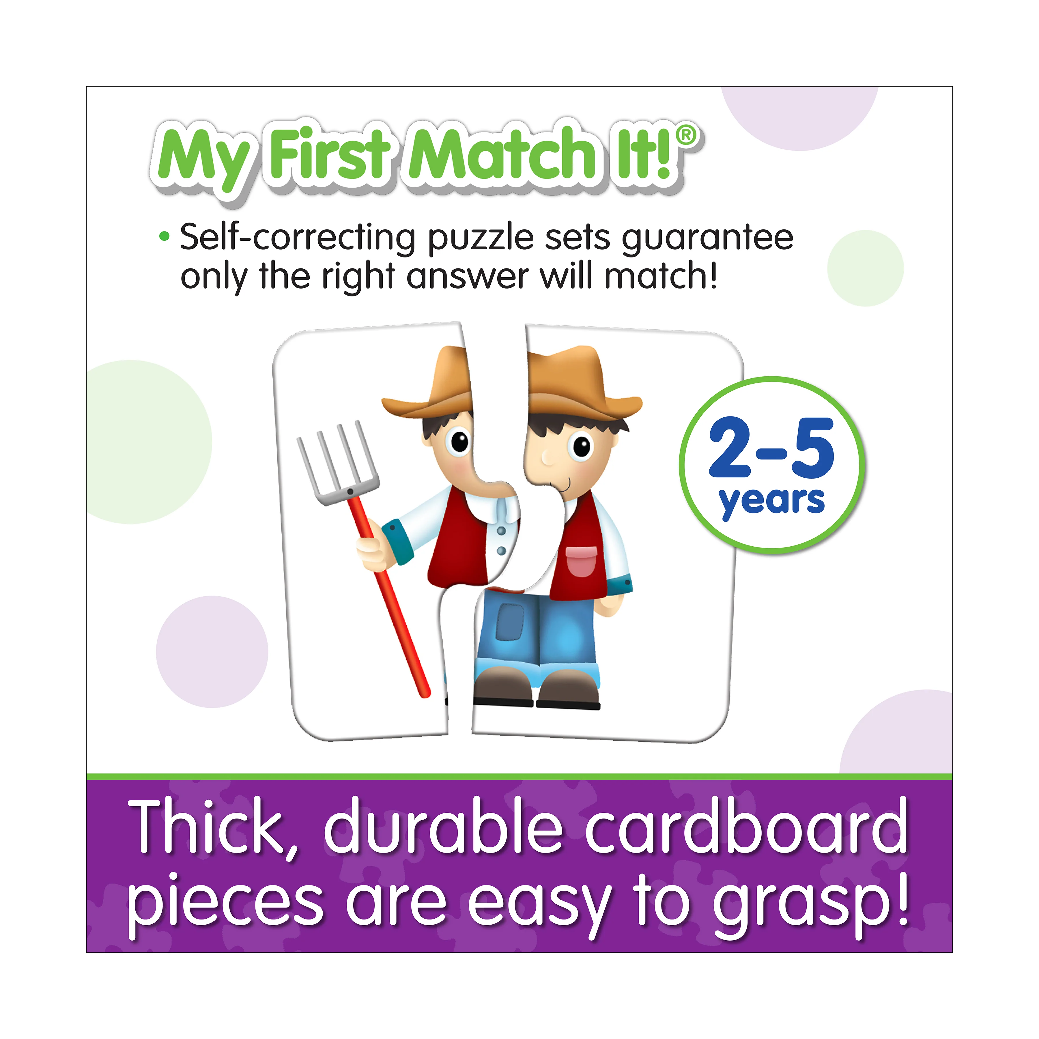 My First Match It! - On the Farm - Educational Puzzle Set - Image 5