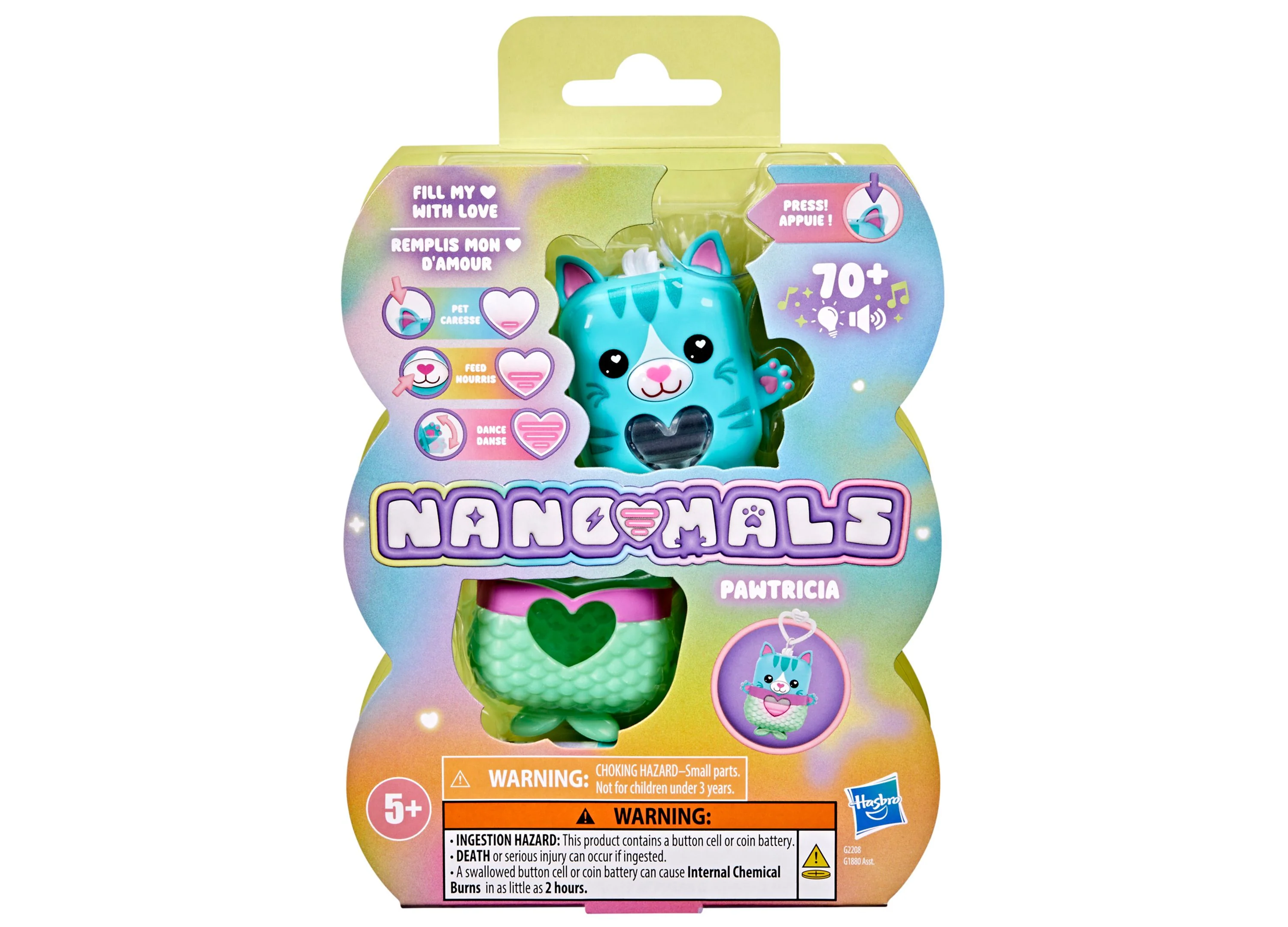 Nano-Mals Hasbro Pawtricia Blue Kitty Interactive Electronic Pet - Image 6