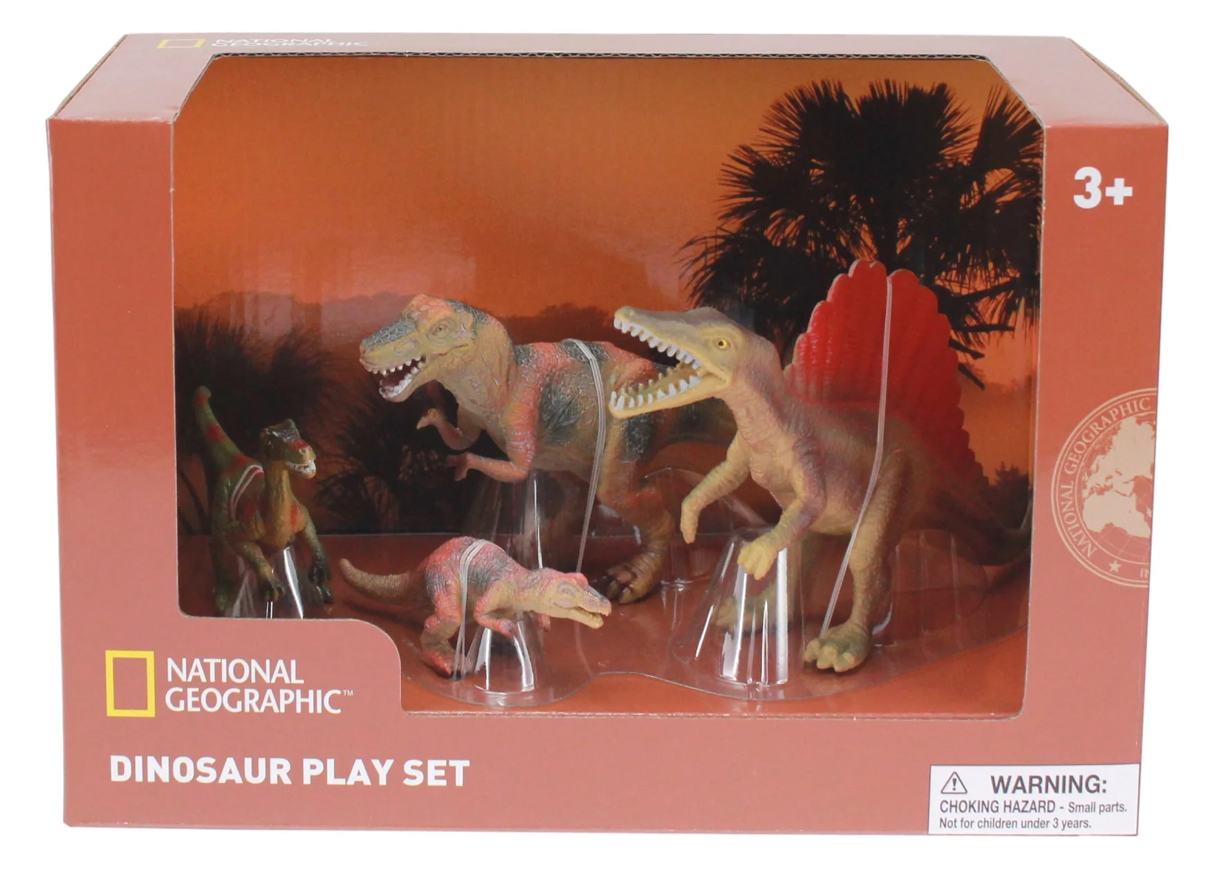 National Geographic Carnivore Dinosaur Figurines, 4-Piece Collector Set