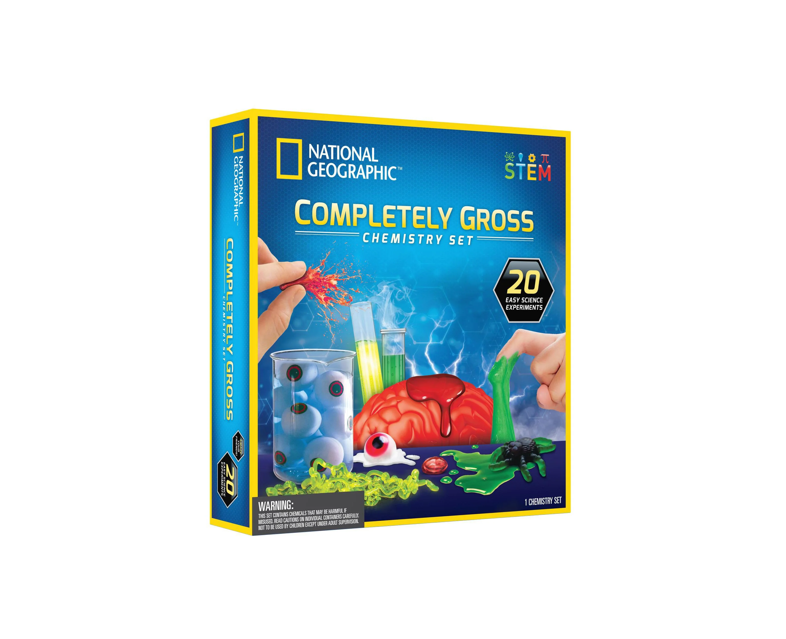 National Geographic Completely Gross Chemistry Set - 10 Experiments, 29 Pieces