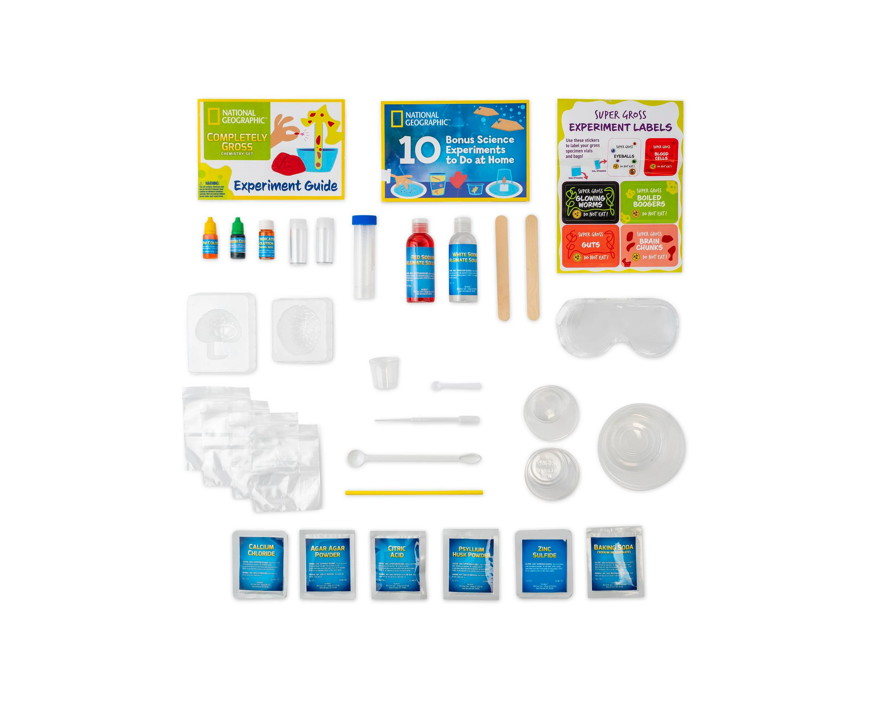 National Geographic Completely Gross Chemistry Set - 10 Experiments, 29 Pieces - Image 3