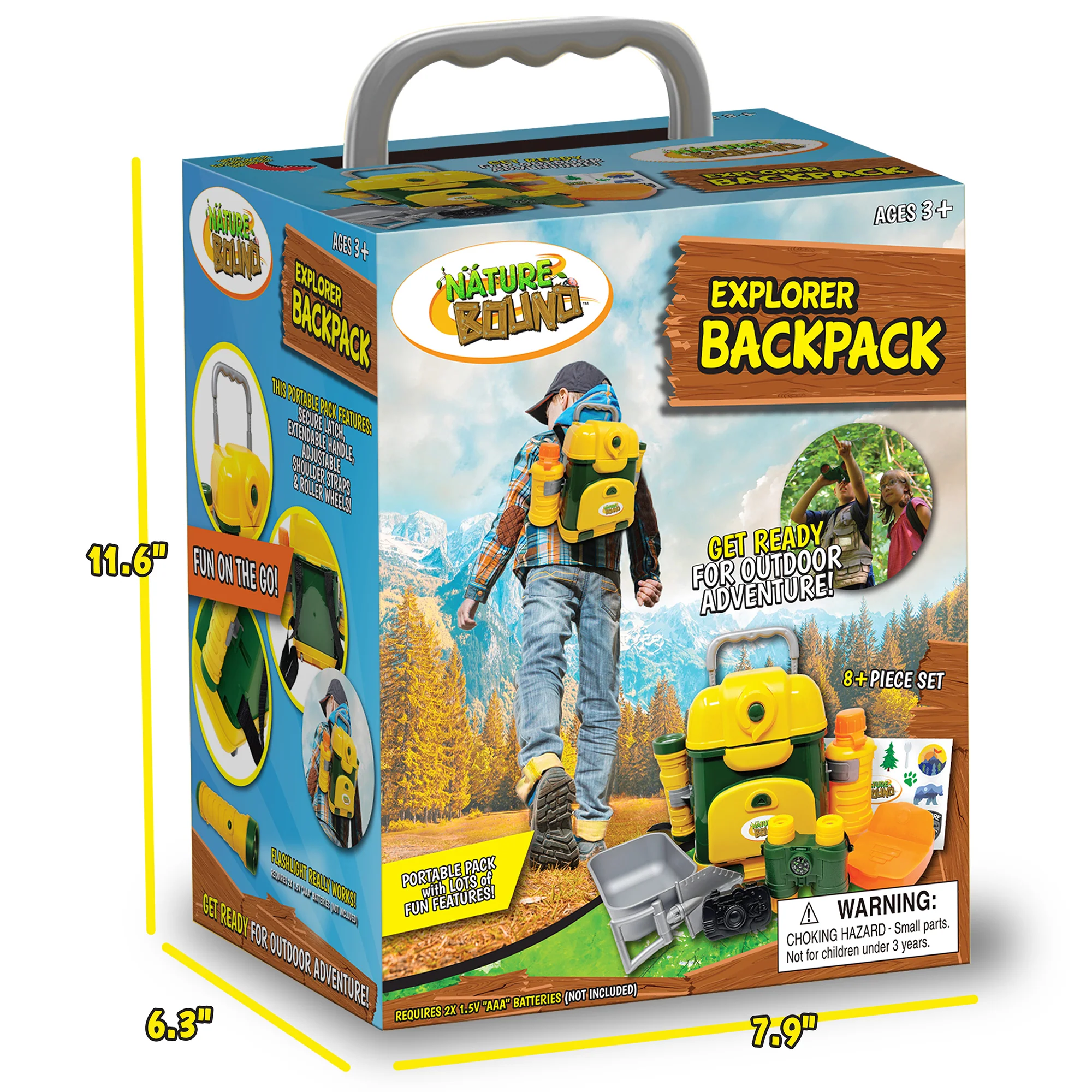Nature Bound Explorer Backpack – 9pc Toddler Adventure Kit - Image 3