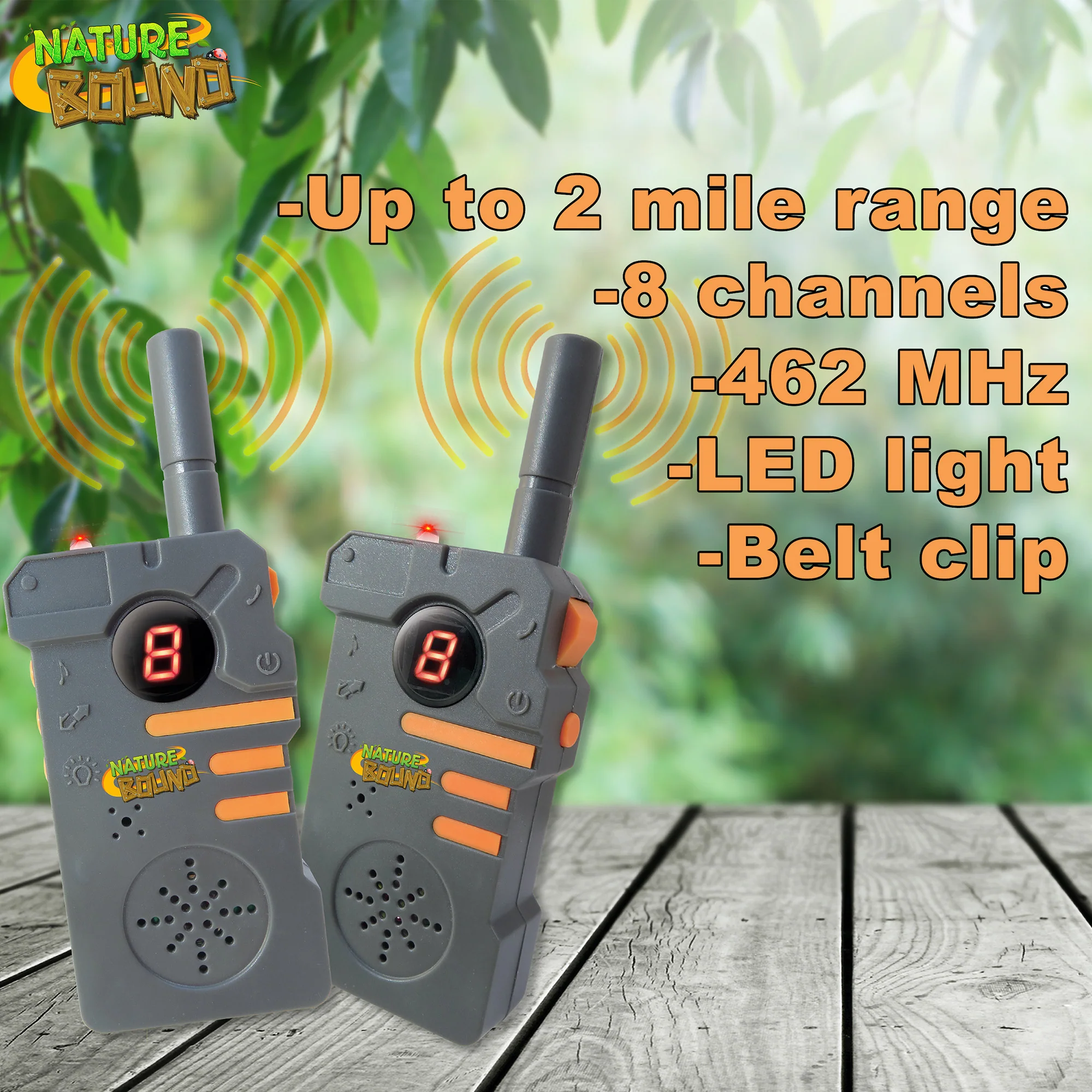 Nature Bound Walkie Talkies for Kids - Outdoor Adventure Set - Image 2