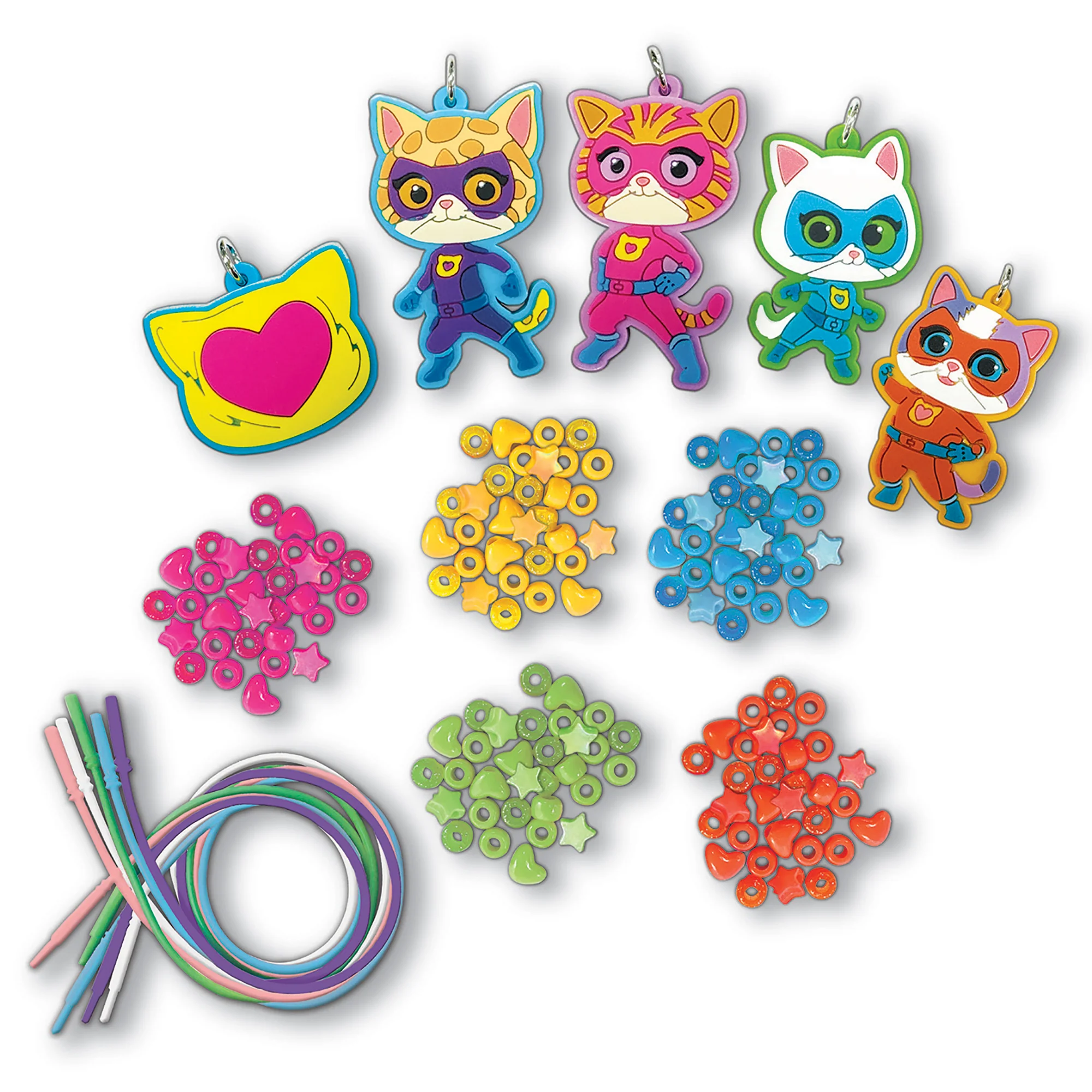 Super Kitties Bead & Charm Necklace Activity Set – 161 Pieces - Image 2