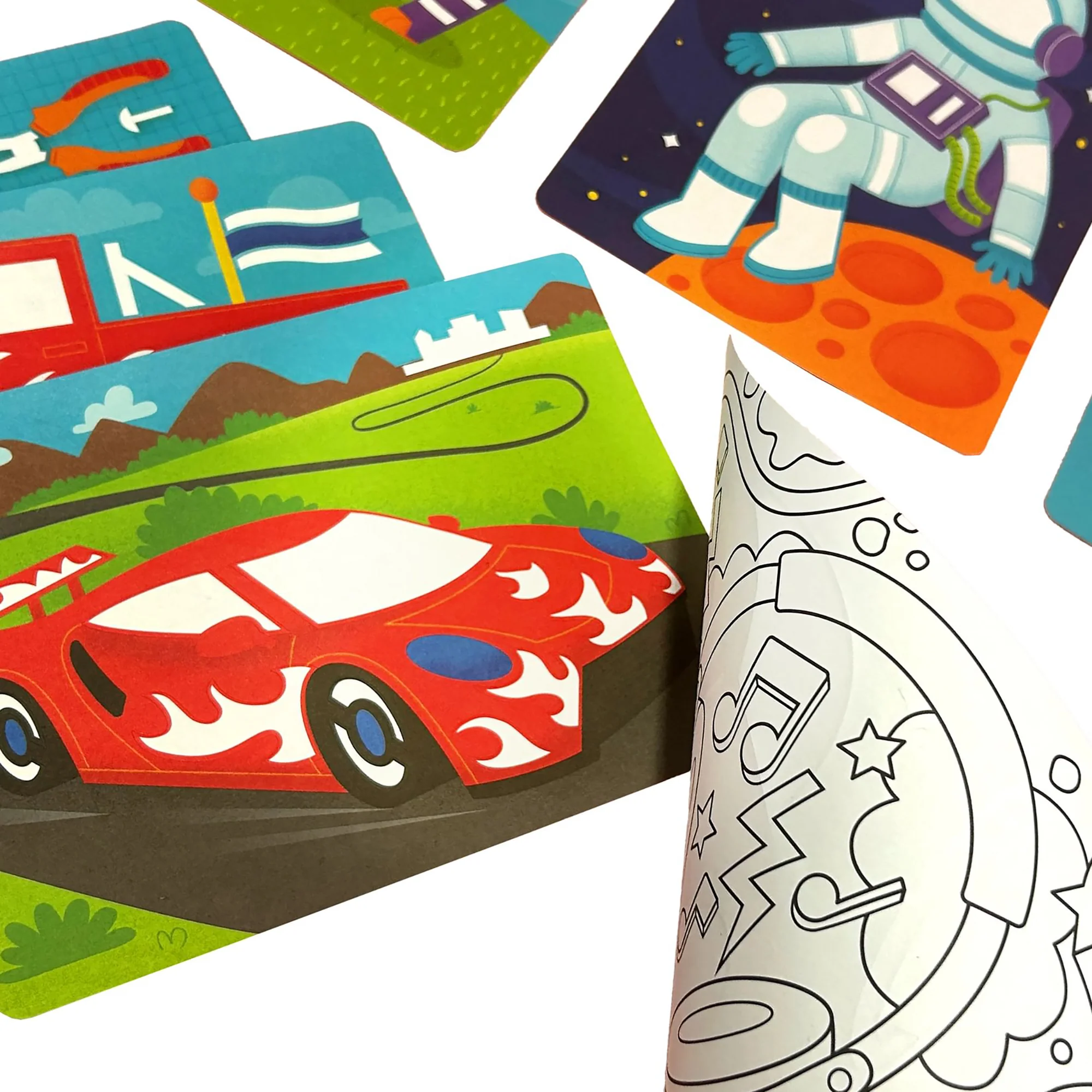 OOLY Gadgets & Gizmos Foil Art Coloring Set - 12 Double-Sided Pages, for Kids 6+ - Image 5