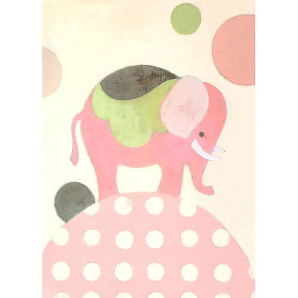 Oopsy Daisy Ella Elephant 10 inch Canvas Wall Art - Blue & Yellow