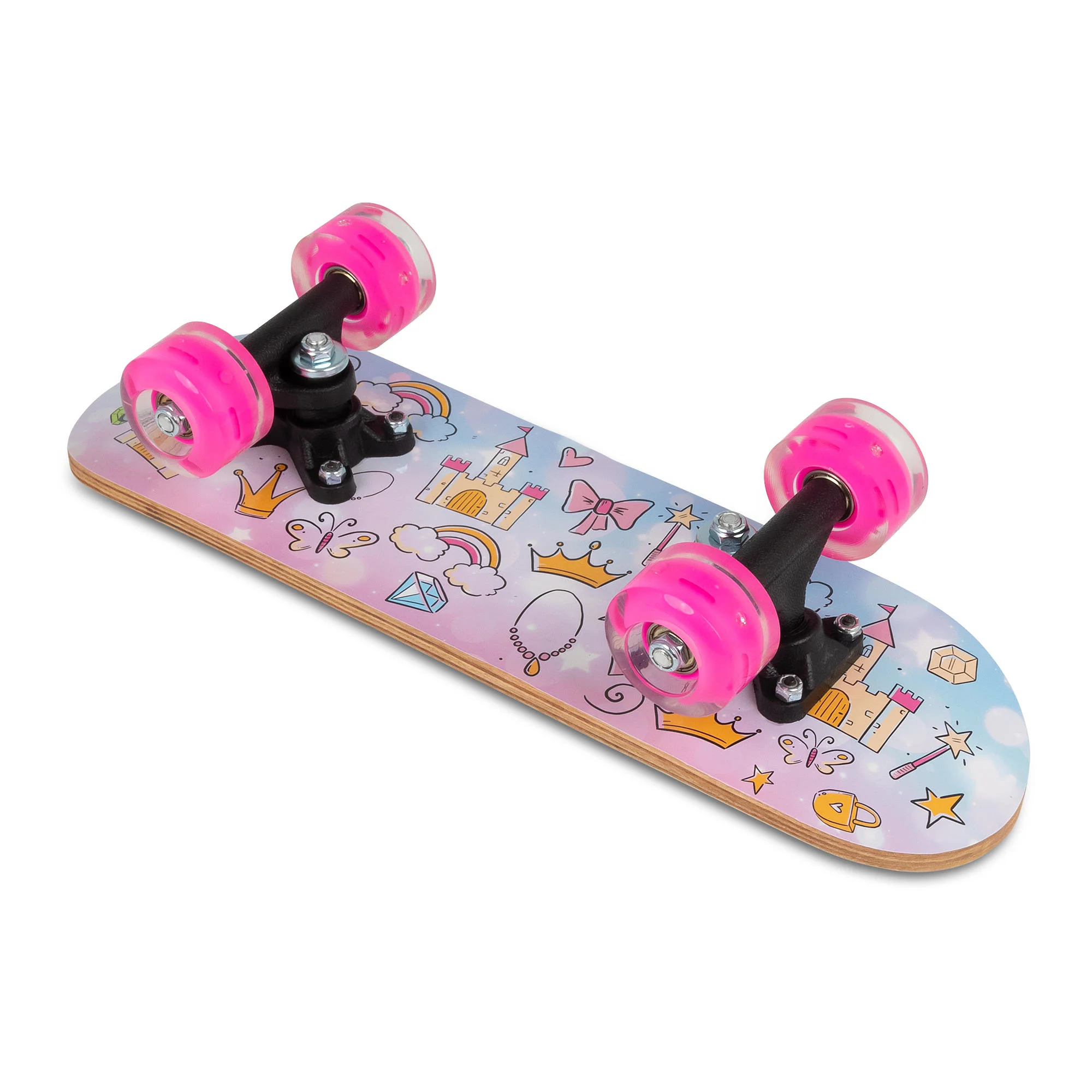 Ozbozz 17" Princess Skateboard - Dynamic Flashing Wheels & Wooden Deck - Image 2
