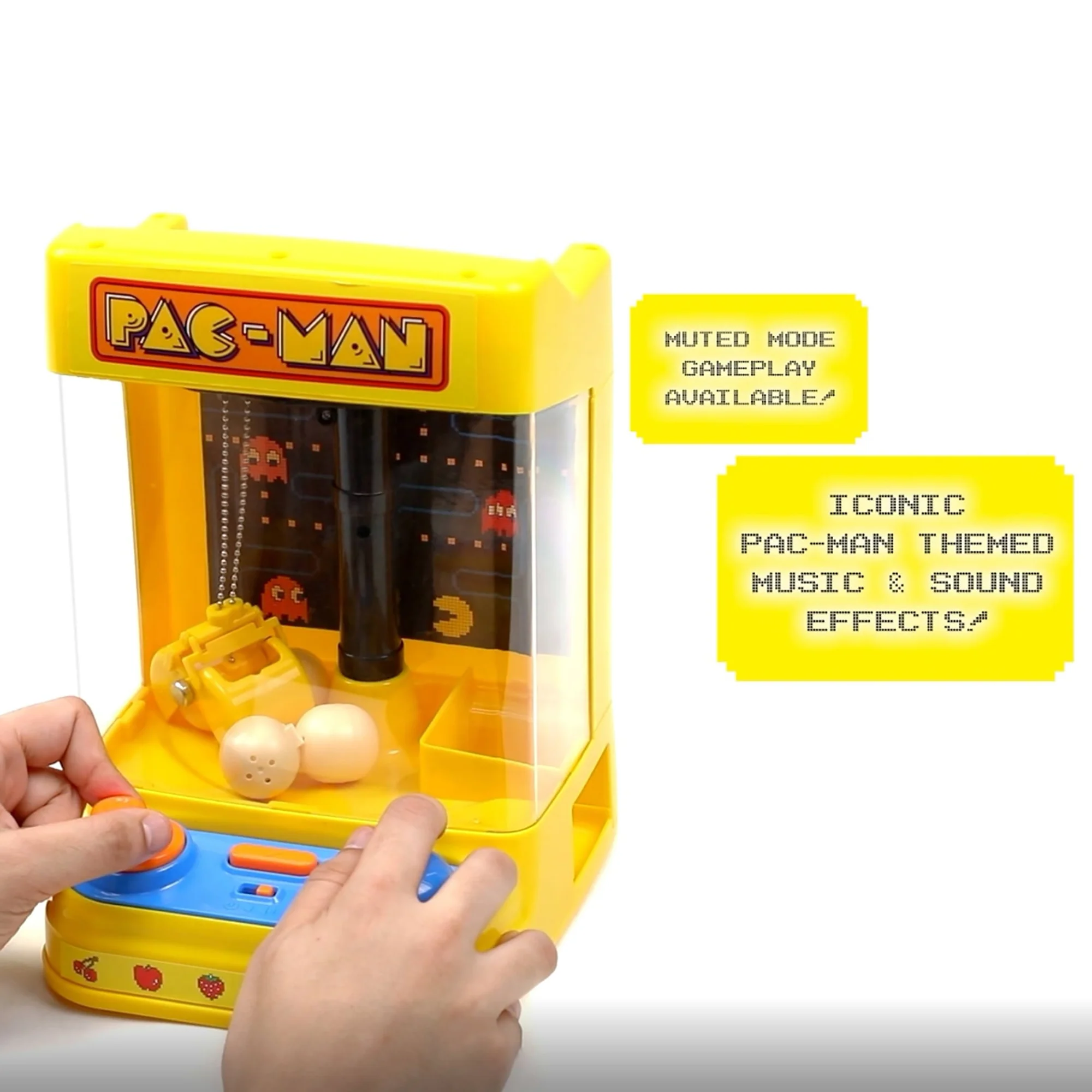 Pac-Man Tabletop Claw Crane Arcade Game With Lights And Sound - Image 4