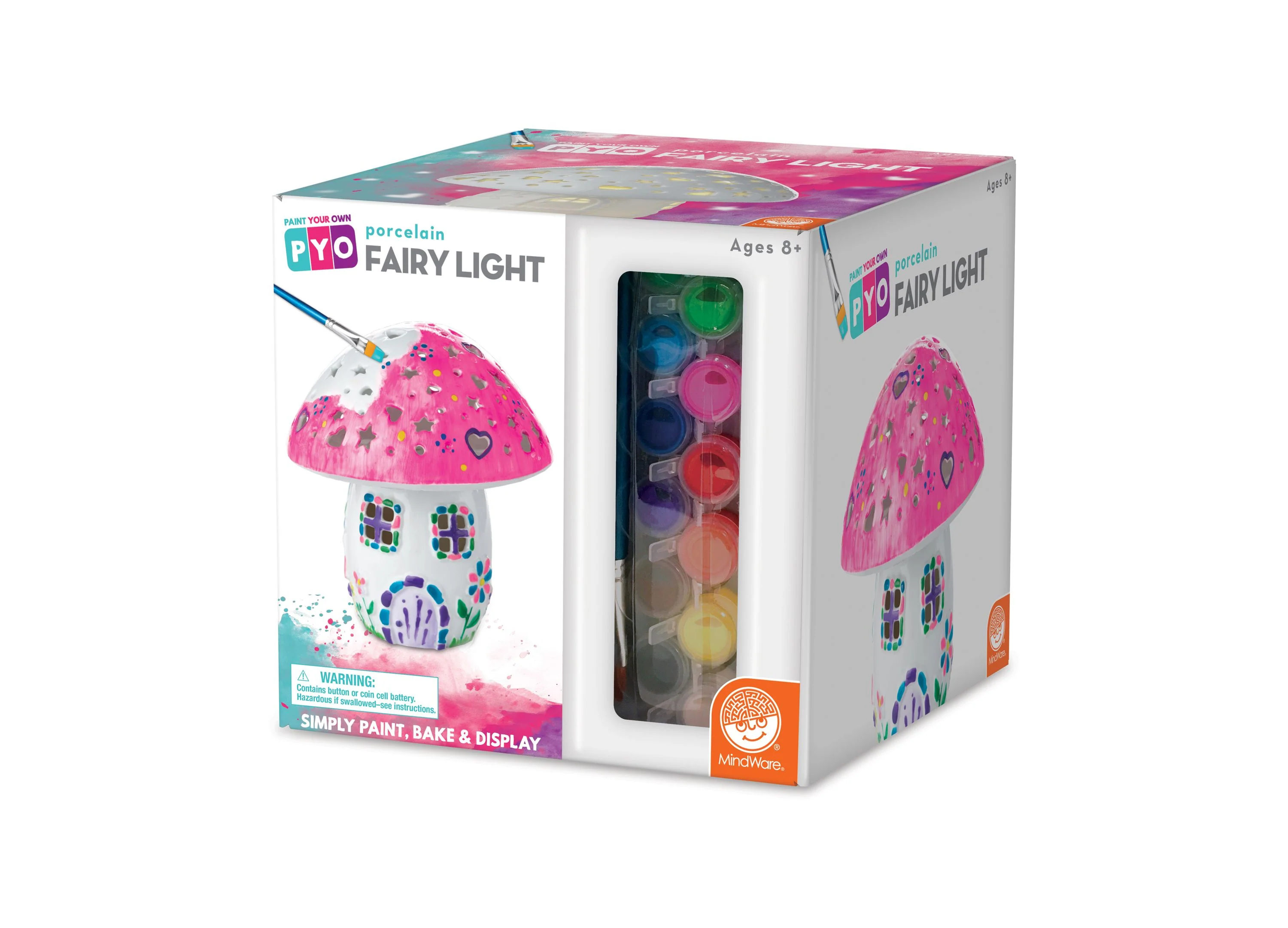 MindWare Paint Your Own Porcelain Fairy House Light Kit - Image 2