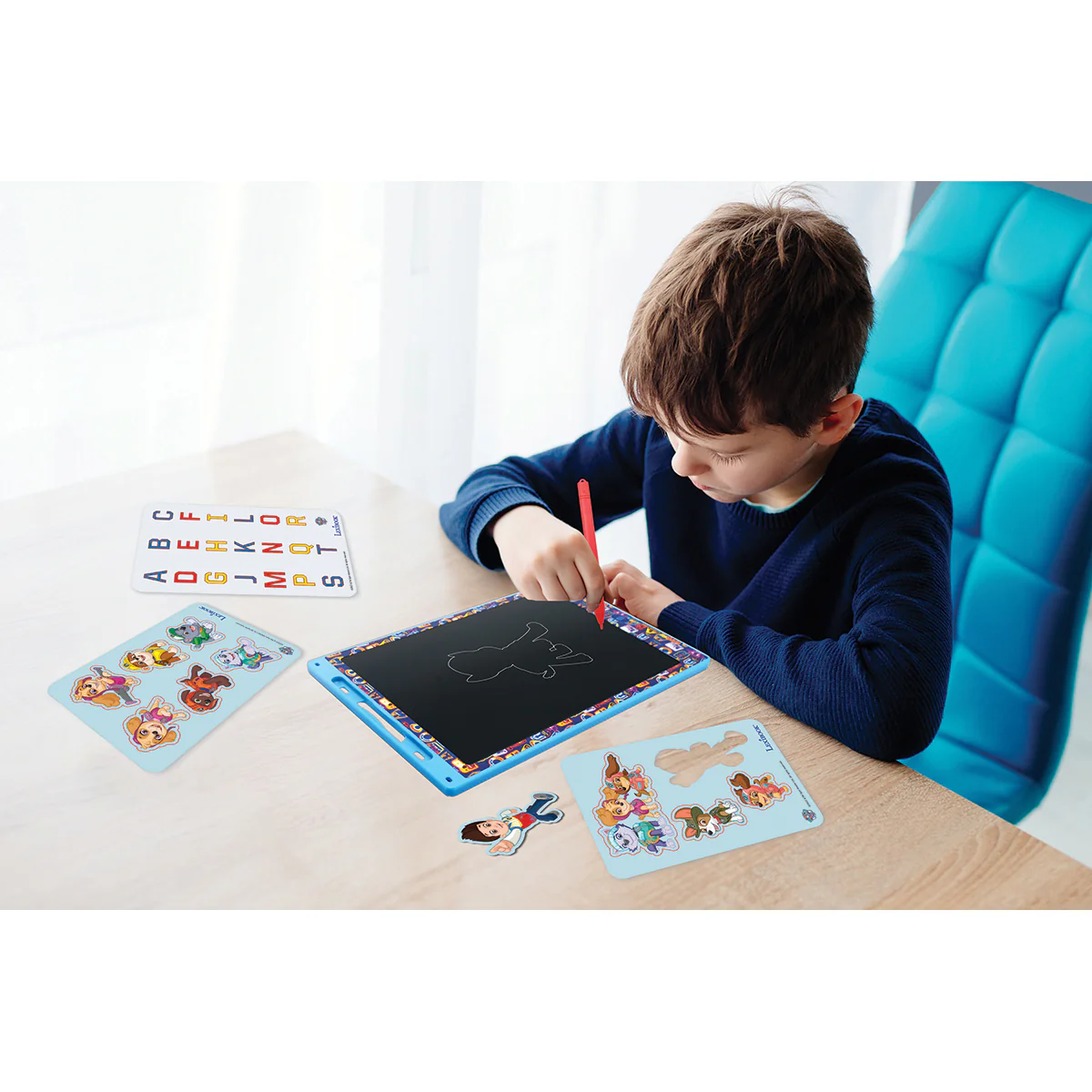 Paw Patrol 11’’ multicolor learning drawing E-ink tablet with stencils - Image 3