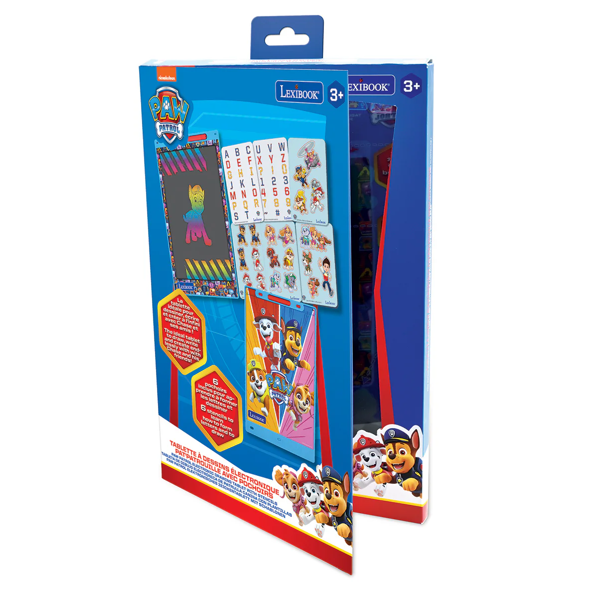 Paw Patrol 11’’ multicolor learning drawing E-ink tablet with stencils - Image 5
