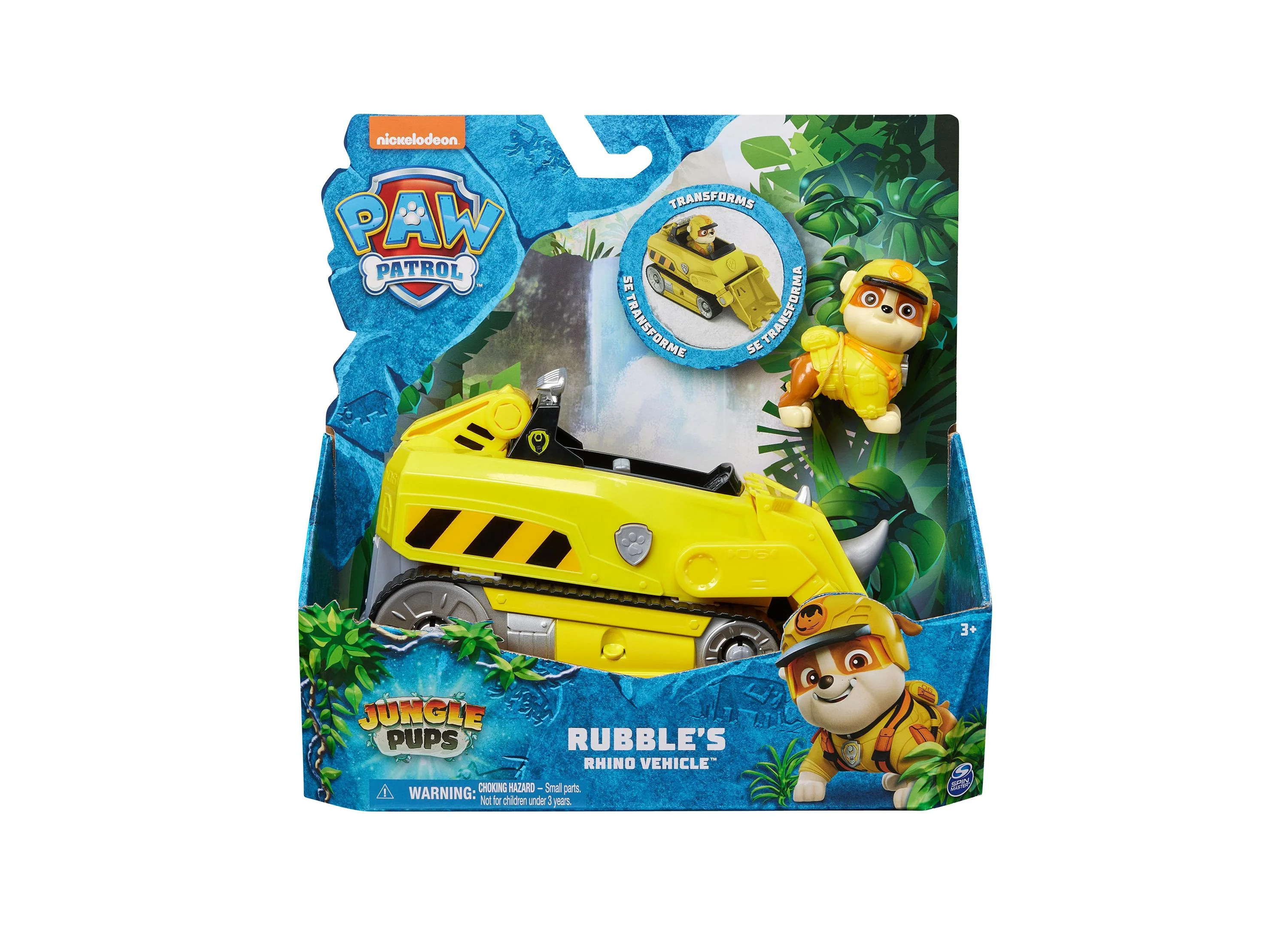 Paw Patrol Jungle Pups Rubble Rhino Vehicle with Action Figure - Image 6