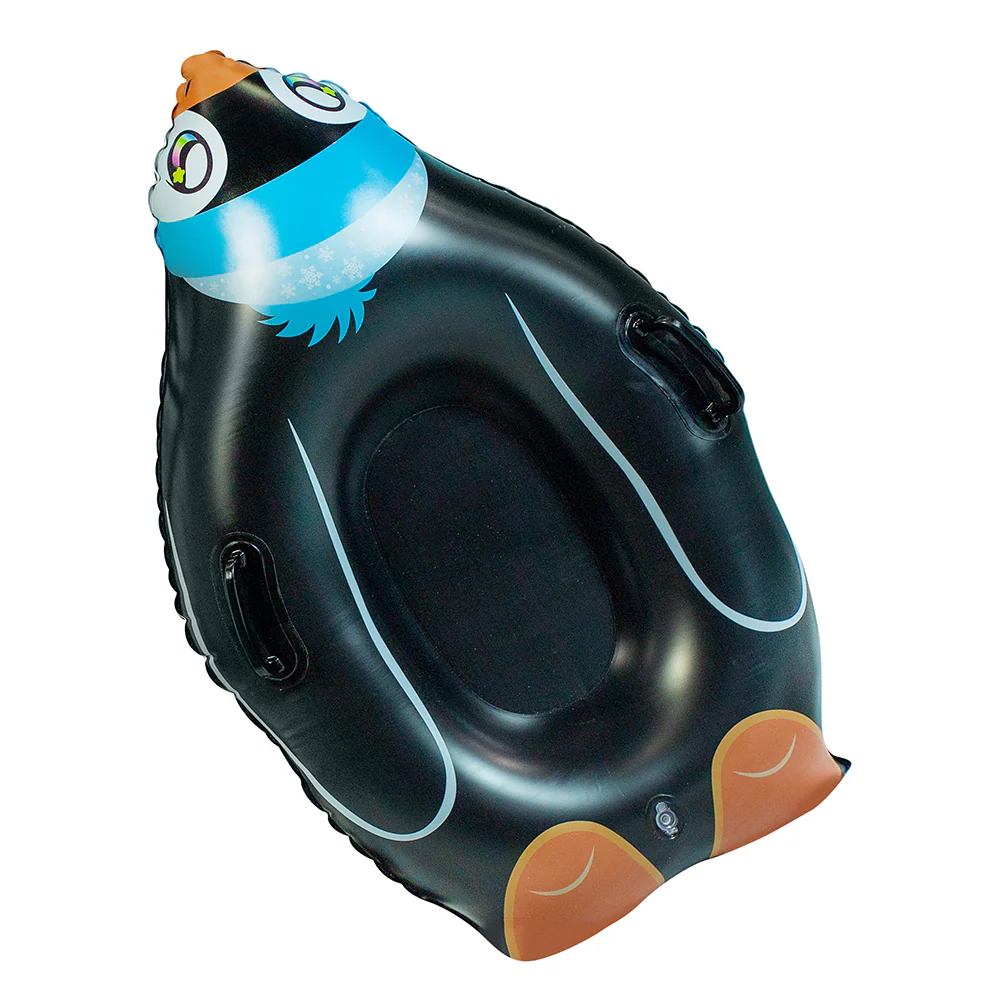SnowCandy Penguin Inflatable Snow Sled for Kids