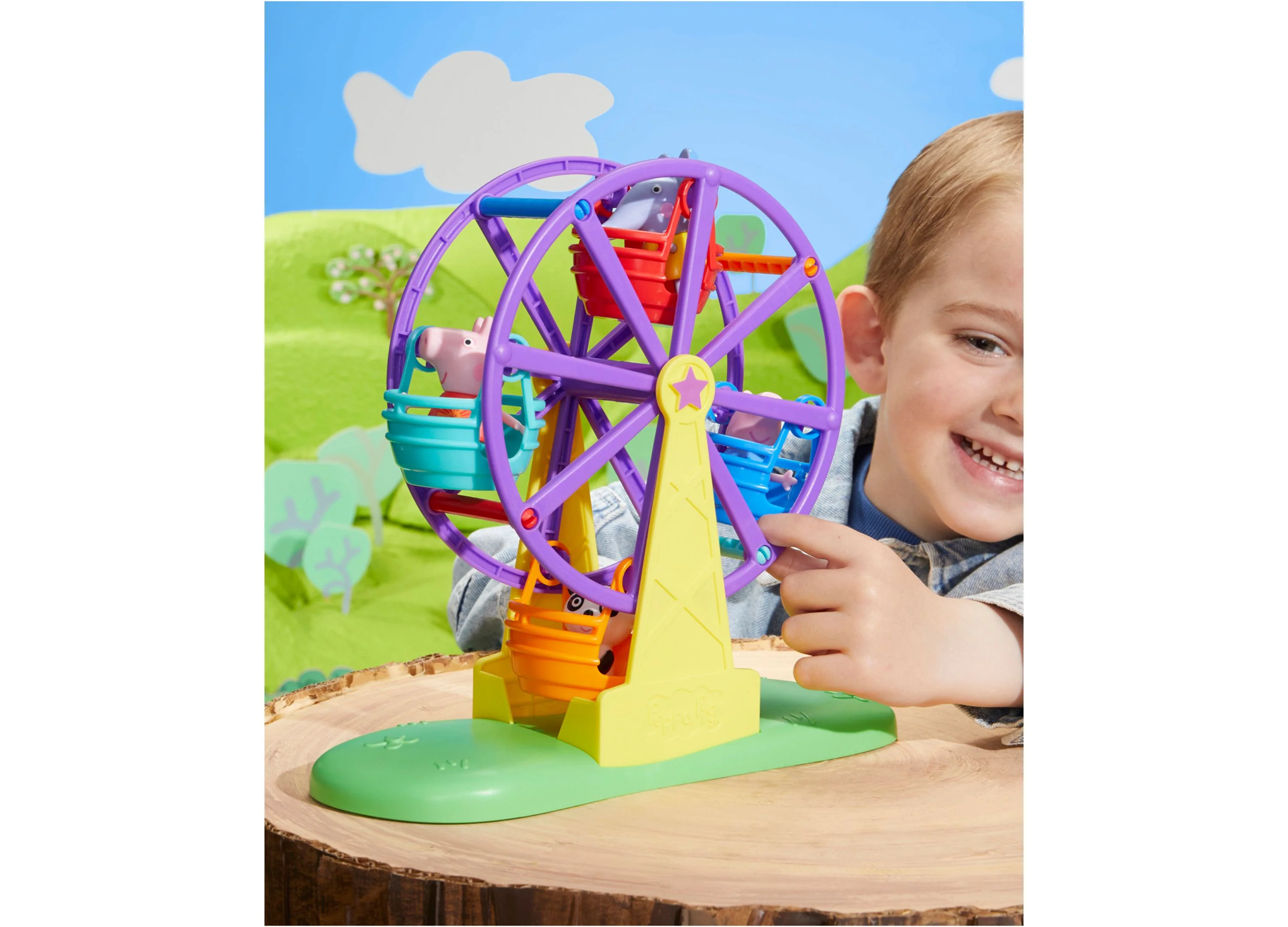 Peppa Pig Peppa's Fun Fair Playset with Spinning Ferris Wheel - Image 12