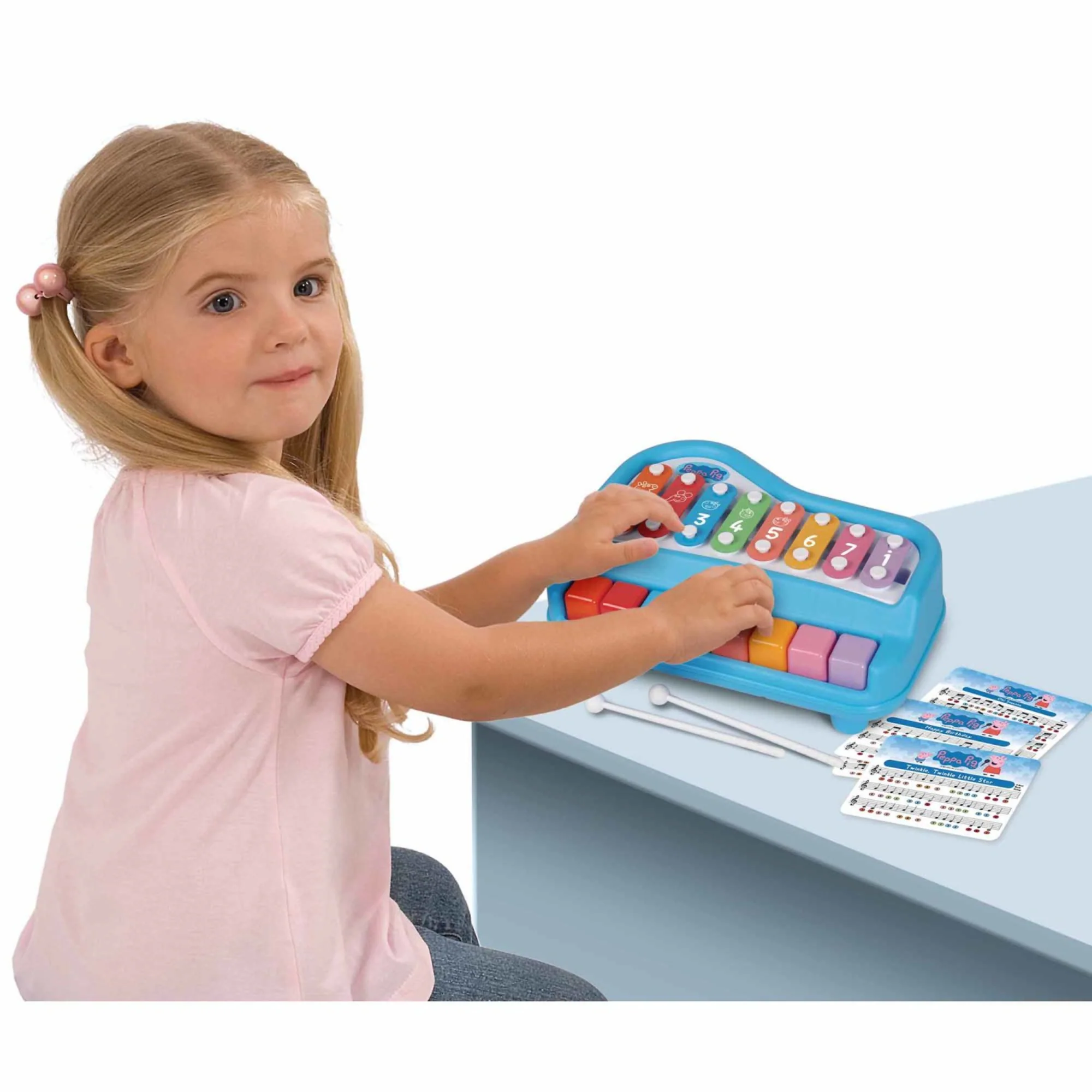 Peppa Pig 2-in-1 Play Along Piano & Xylophone Musical Toy - Image 3
