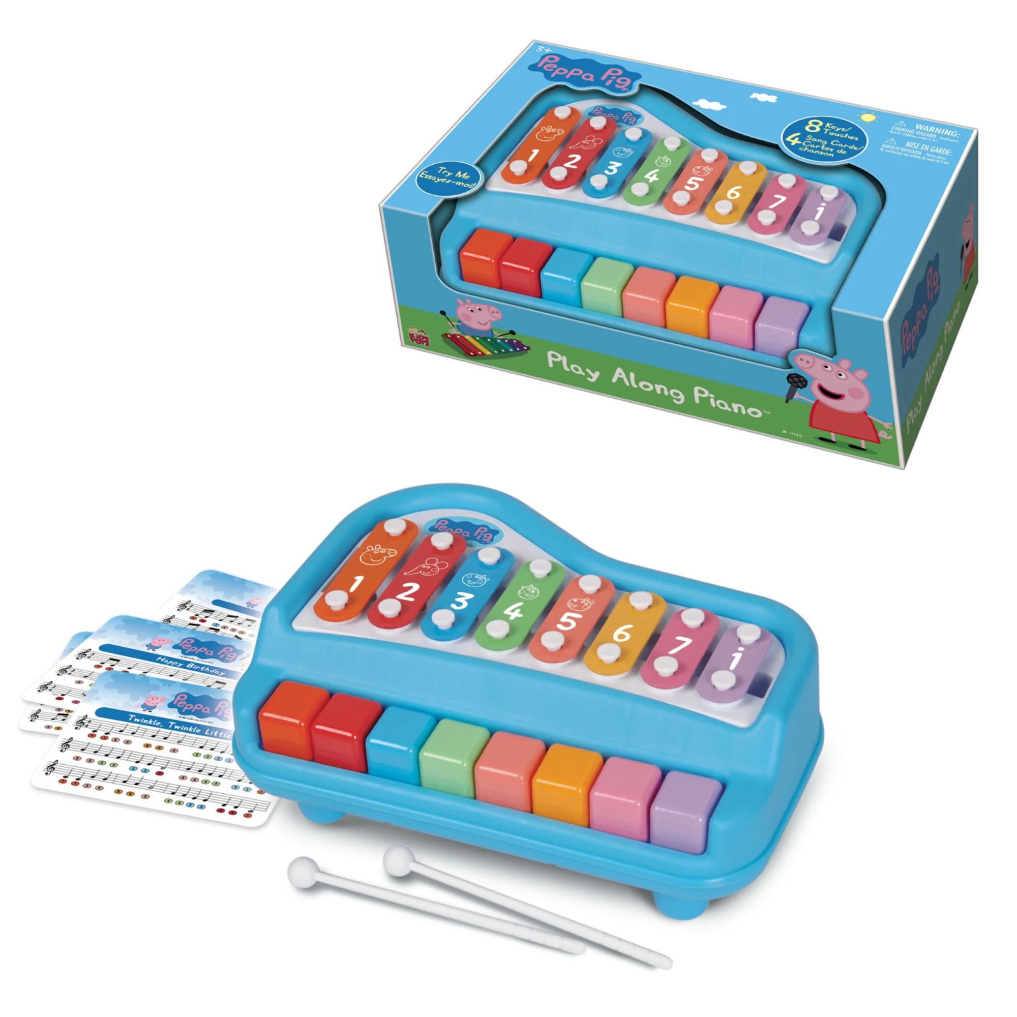 Peppa Pig 2-in-1 Play Along Piano & Xylophone Musical Toy - Image 5