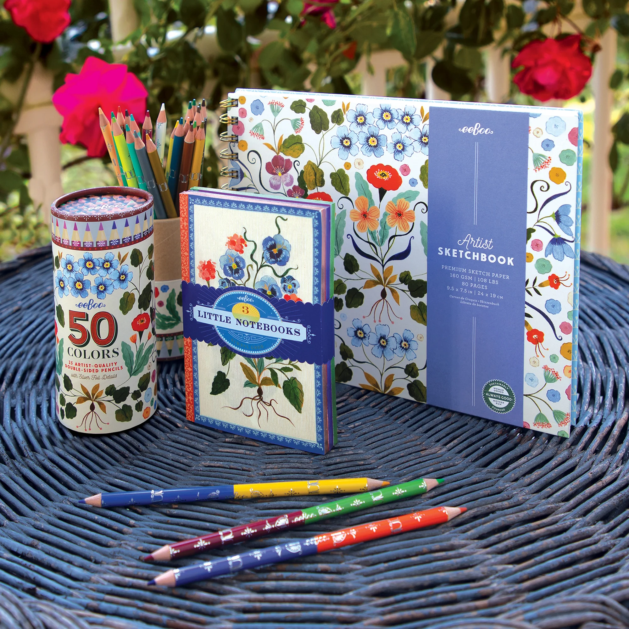 Piece&Love Flora's 3-Pack Mini Notebooks - Image 4