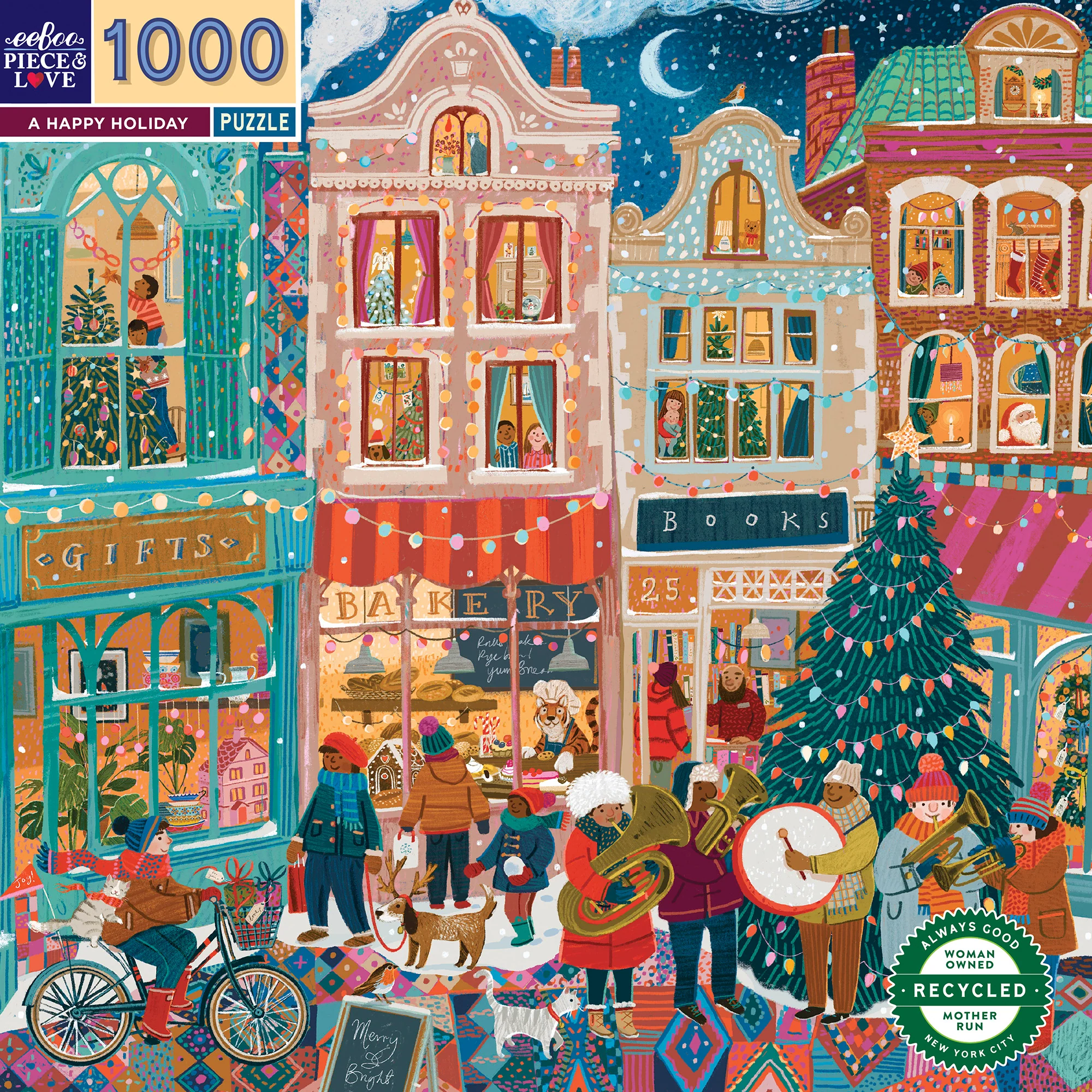 Piece&Love Happy Holidays Festive Puzzle - 1000 pc - Image 3