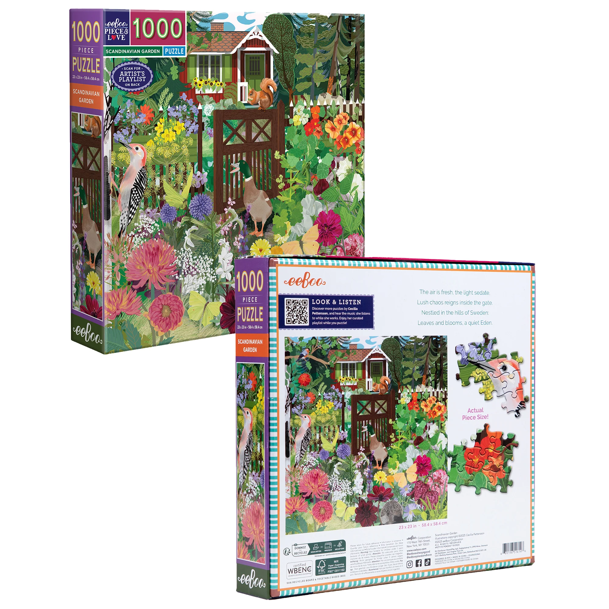 Piece&Love Scandinavian Garden 1000 pc Puzzle - Image 5