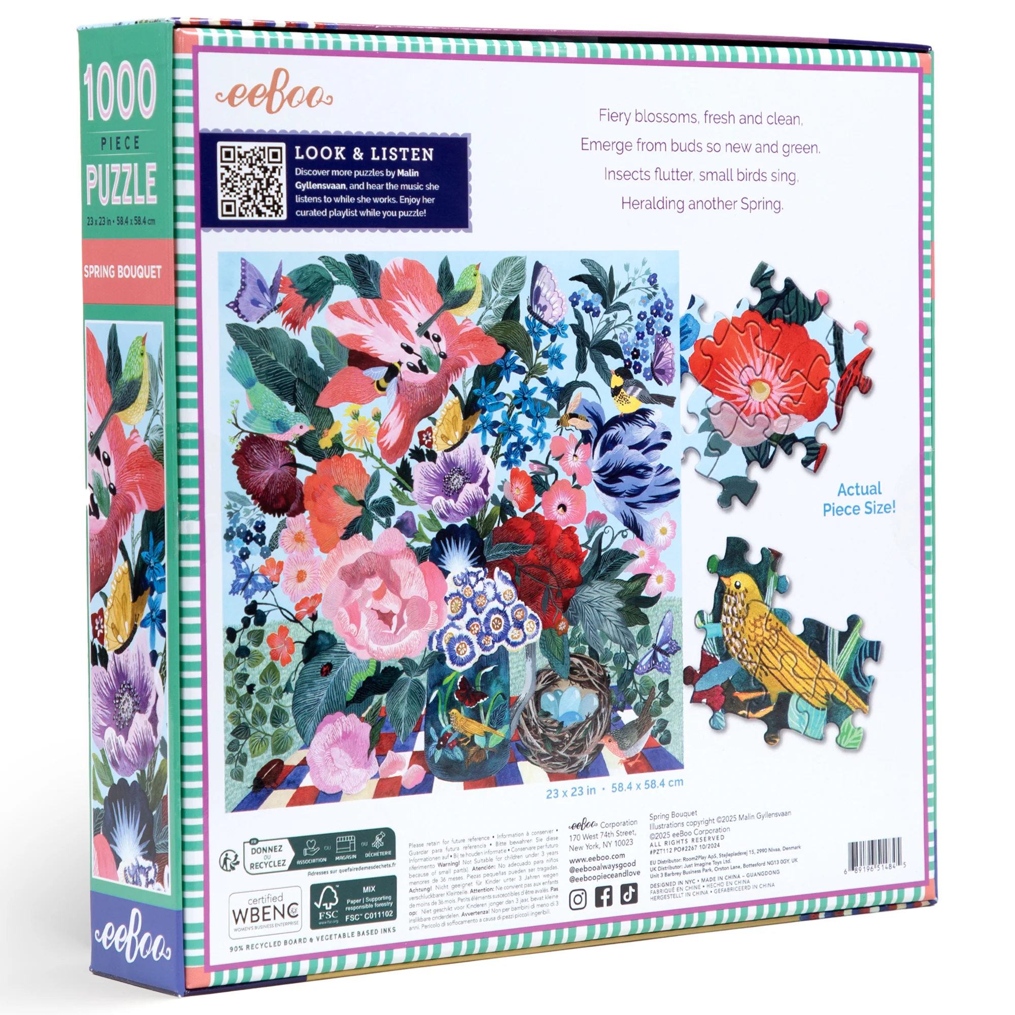 Piece&Love Spring Bouquet Jigsaw Puzzle - 1000 pc