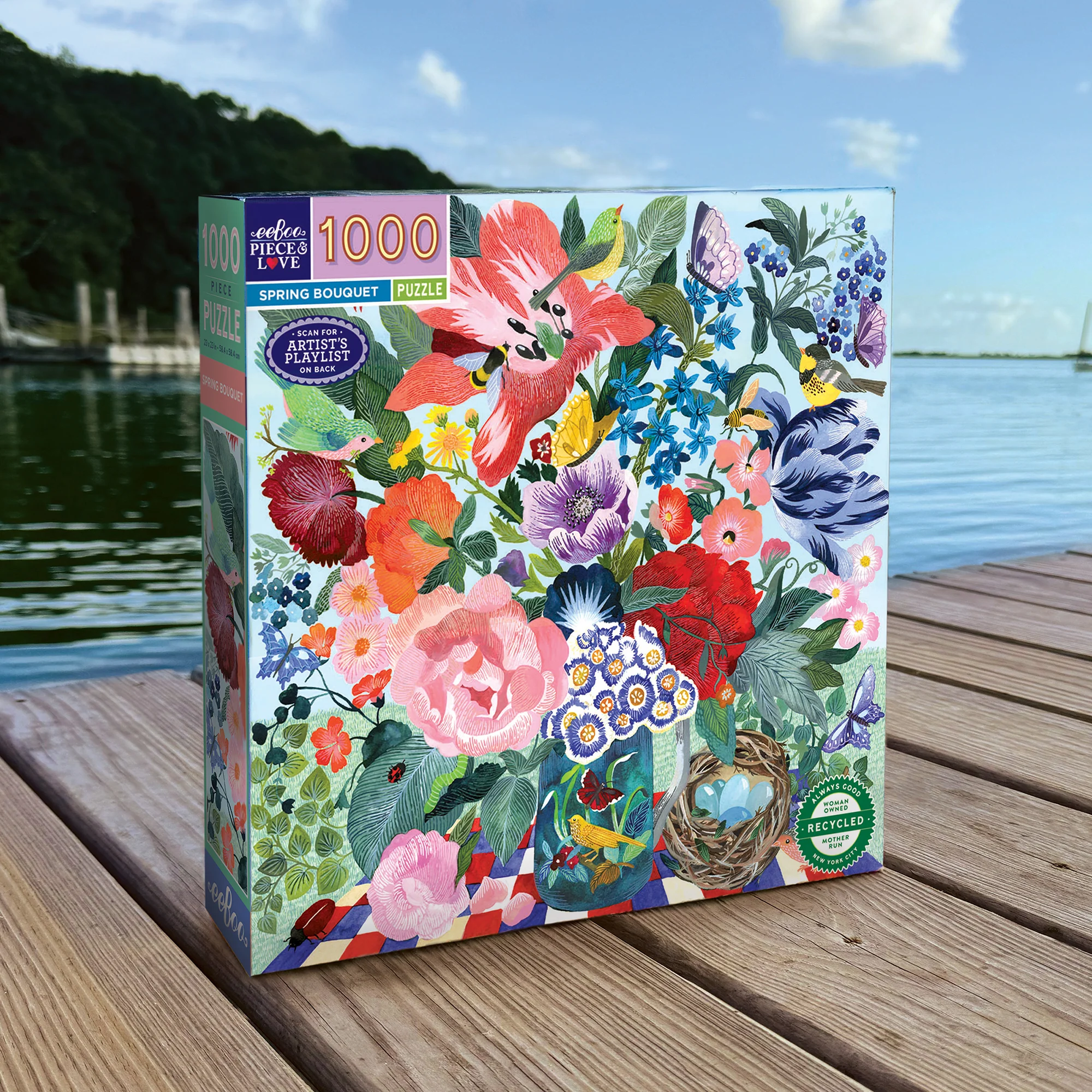 Piece&Love Spring Bouquet Jigsaw Puzzle - 1000 pc - Image 3