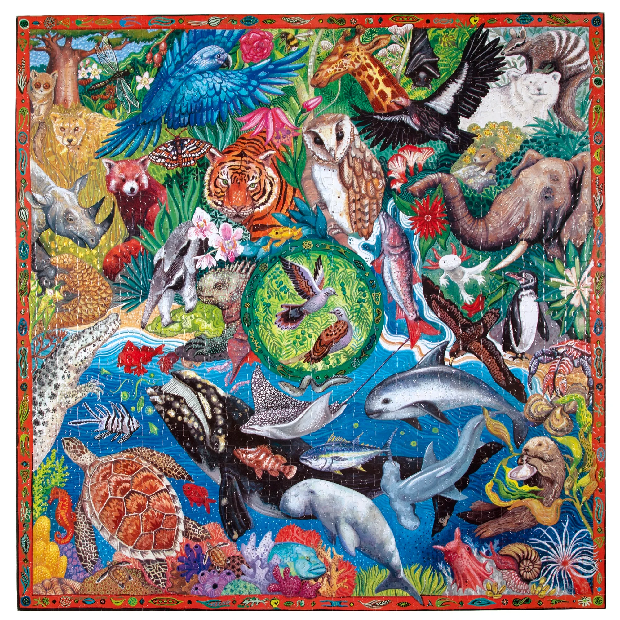 Piece&Love Wild World Endangered Species Jigsaw Puzzle - 1000 pc - Image 2