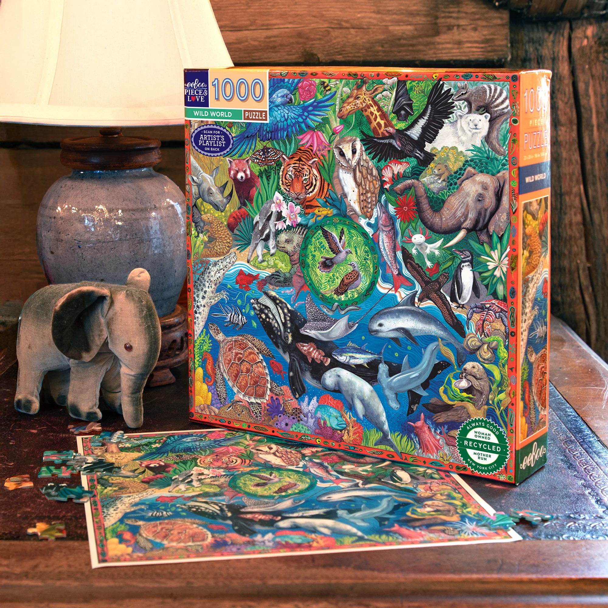 Piece&Love Wild World Endangered Species Jigsaw Puzzle - 1000 pc - Image 3