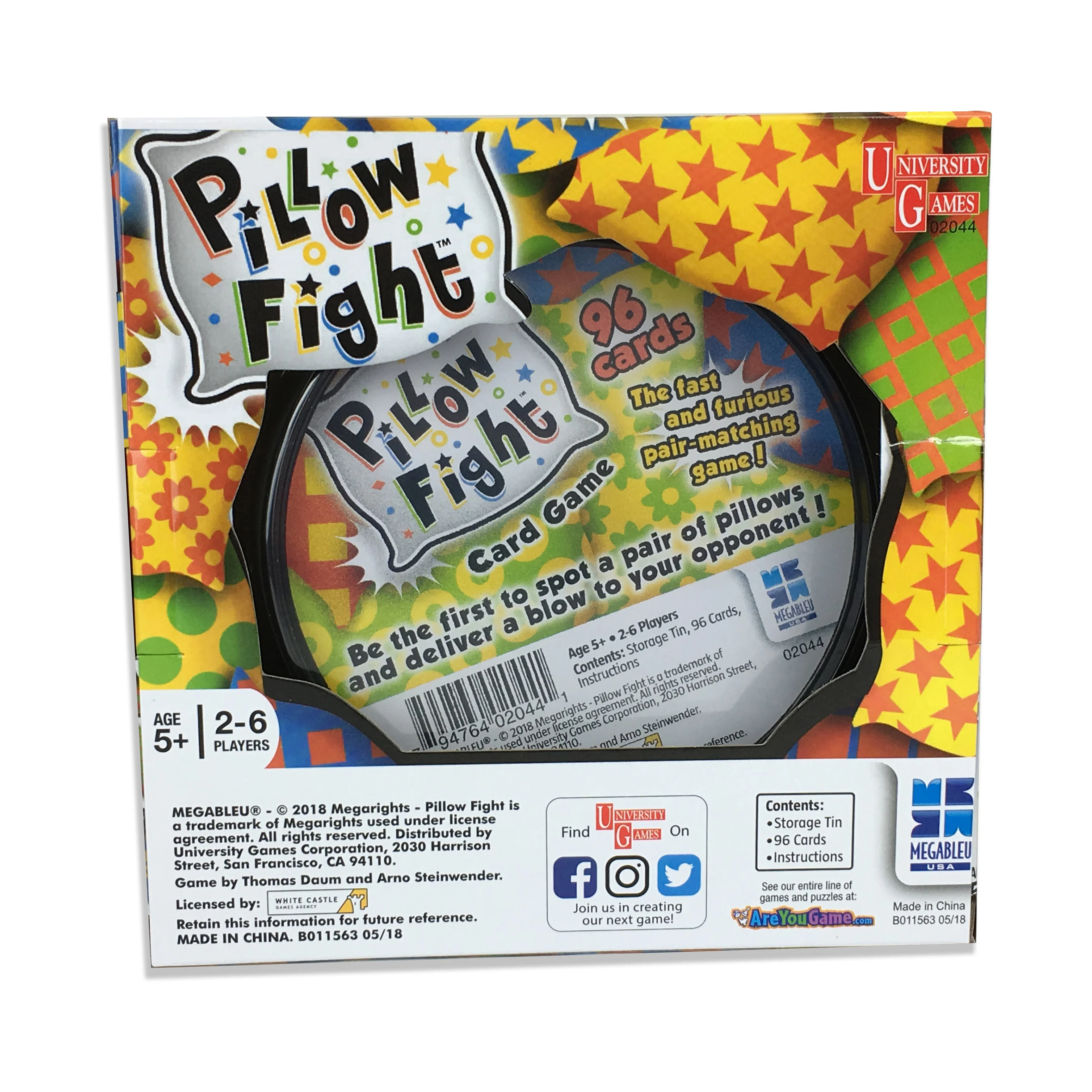 Megableu USA Pillow Fight Card Game - Portable Tin Edition - Image 3