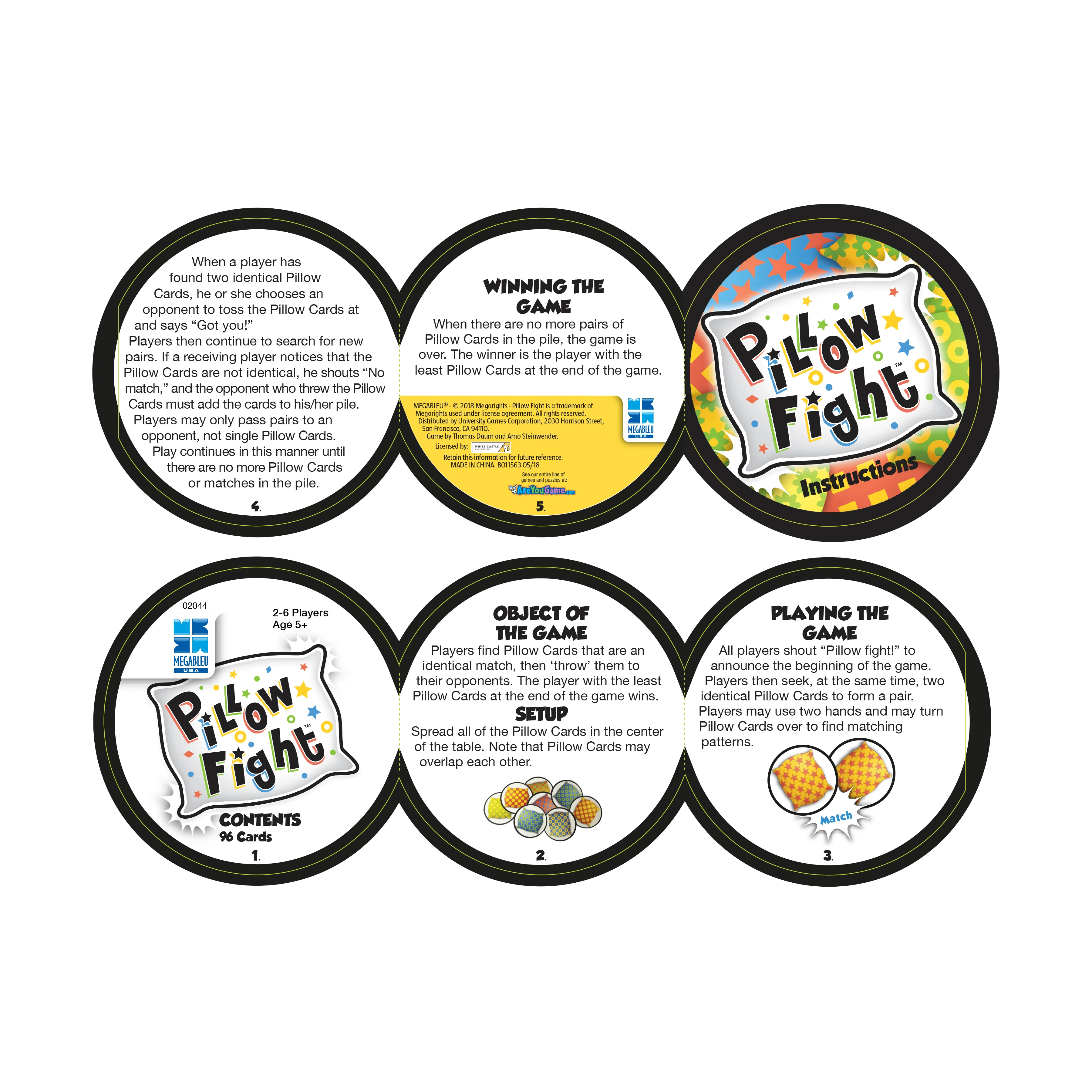 Megableu USA Pillow Fight Card Game - Portable Tin Edition - Image 5