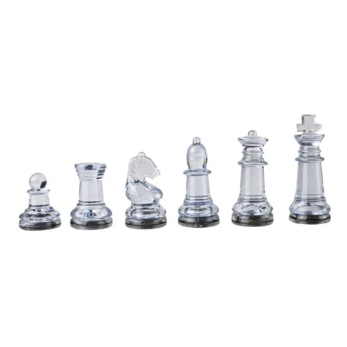 Elegant Plastic Chess Set with Sophisticated Glass Chessboard - Image 10