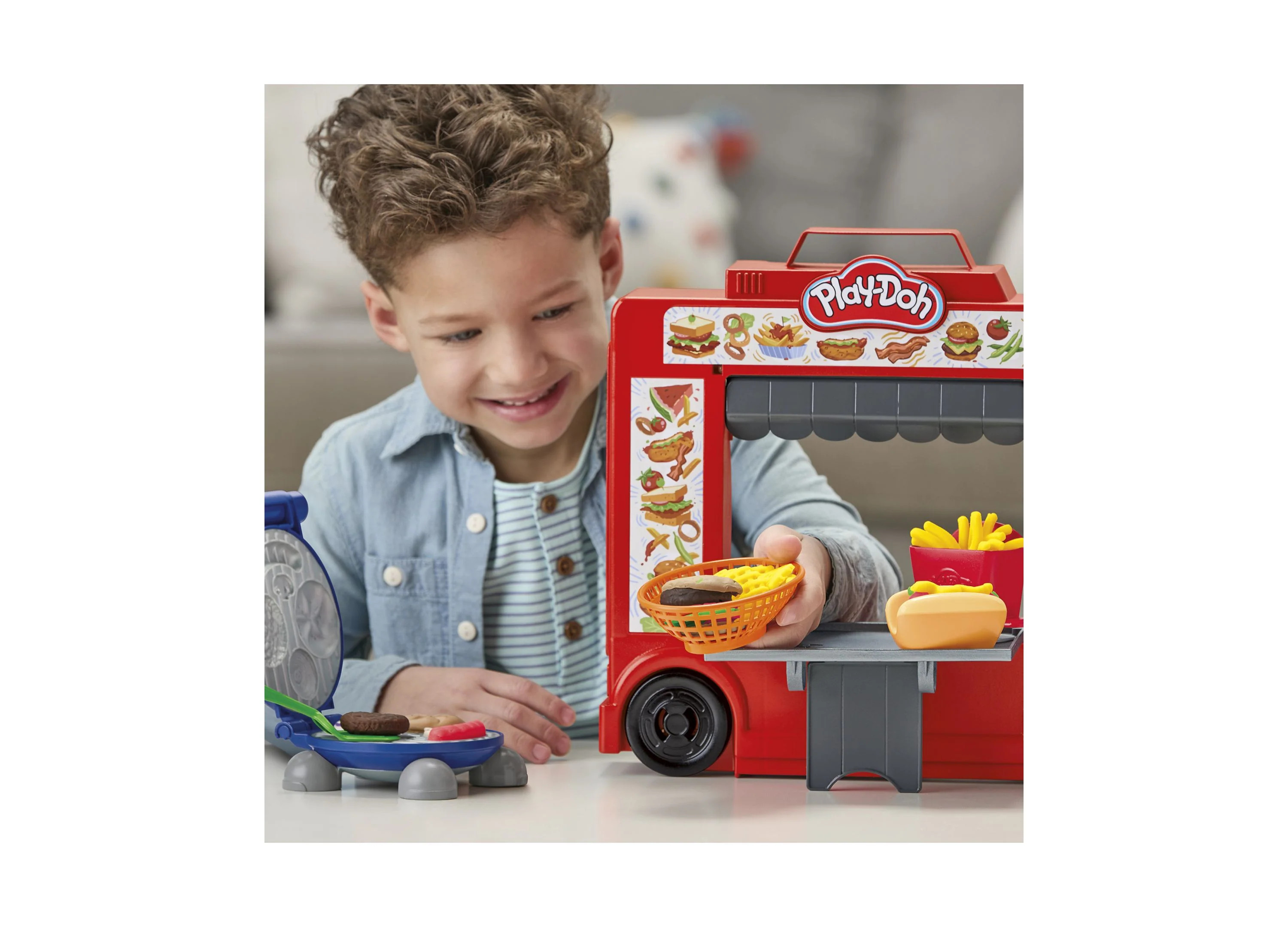 Play-Doh Burger Truck Creations Playset - Culinary Art Fun - Image 9