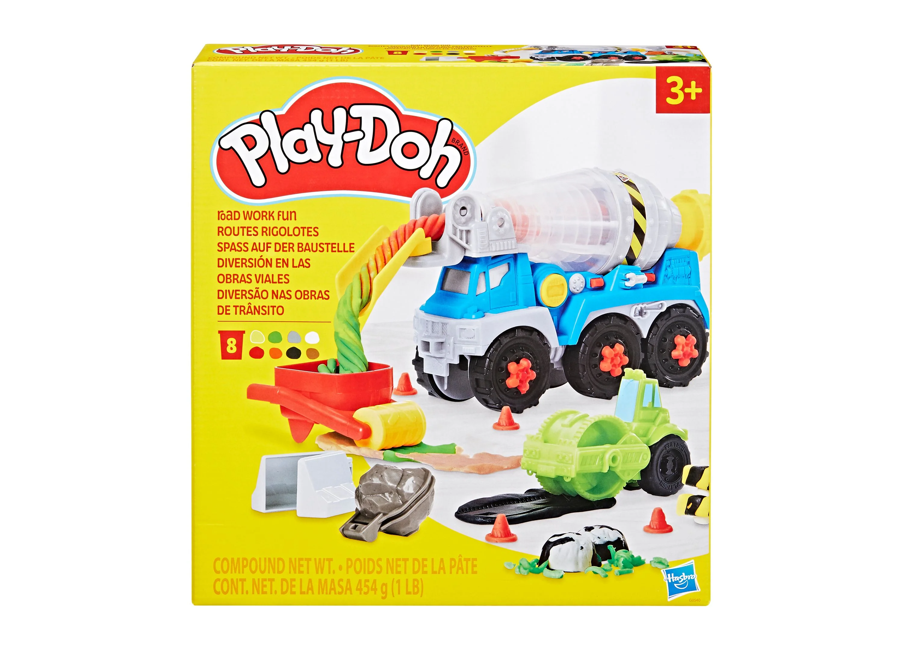 Play-Doh Road Work Fun Playset with Cement Mixer and Accessories - Image 5