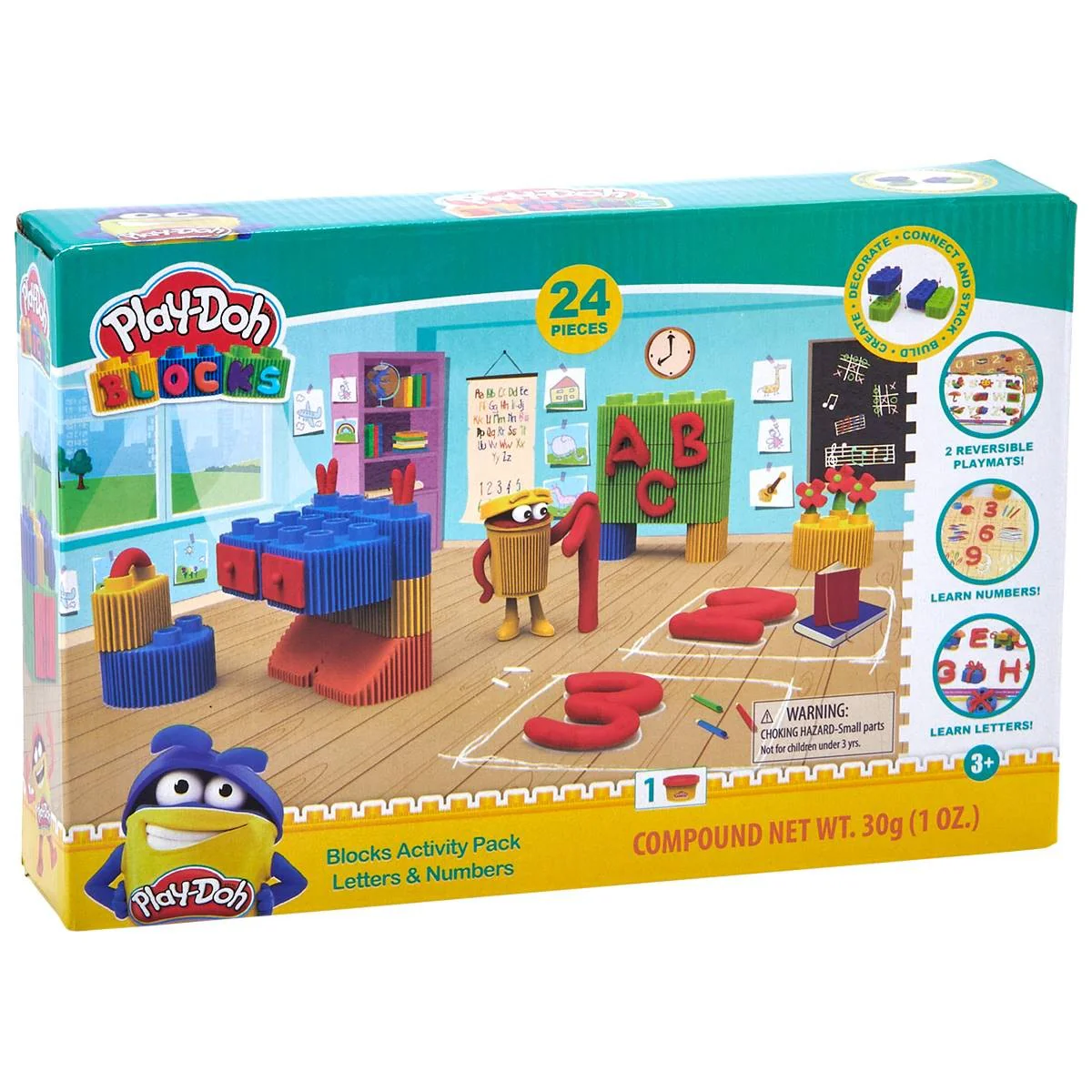Play-Doh Letters & Numbers Block Set - Colorful Educational Toy