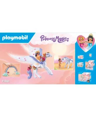 PLAYMOBIL Princess Magic Pegasus with Rainbow Care Set, 85 Pieces - Image 9