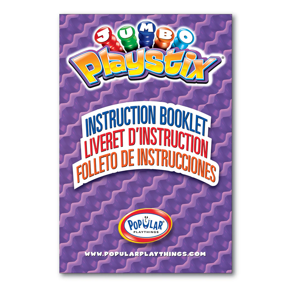Popular Playthings Playstix Jumbo Set - 80 Piece Construction Toy - Image 3